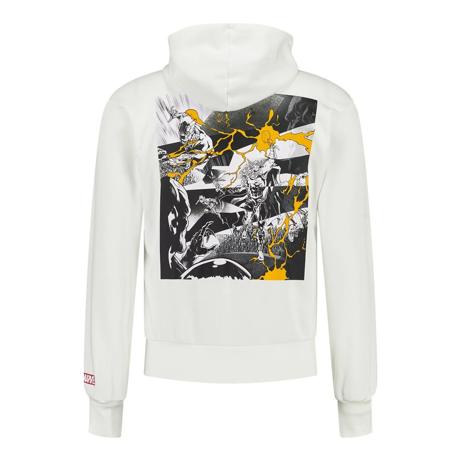 Mens adidas Marvel Hoodie 25/26 White - Image 2