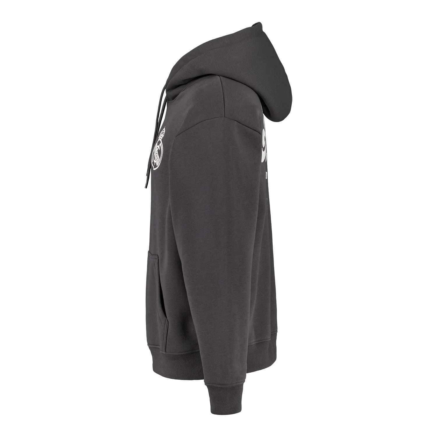 Mens Collegiate Hoodie Grey - Image 4
