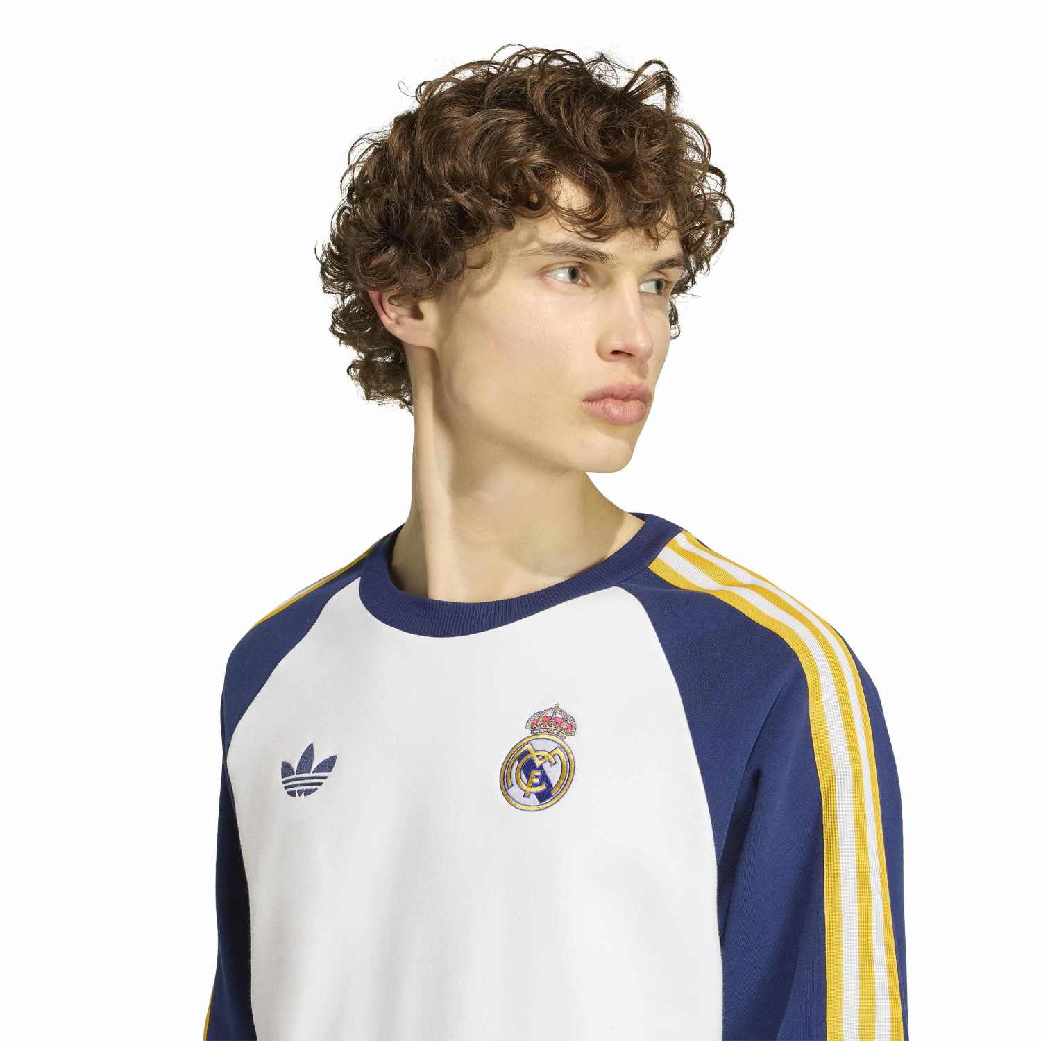 Mens Sweatshirt adidas Originals 25/26 White - Image 5