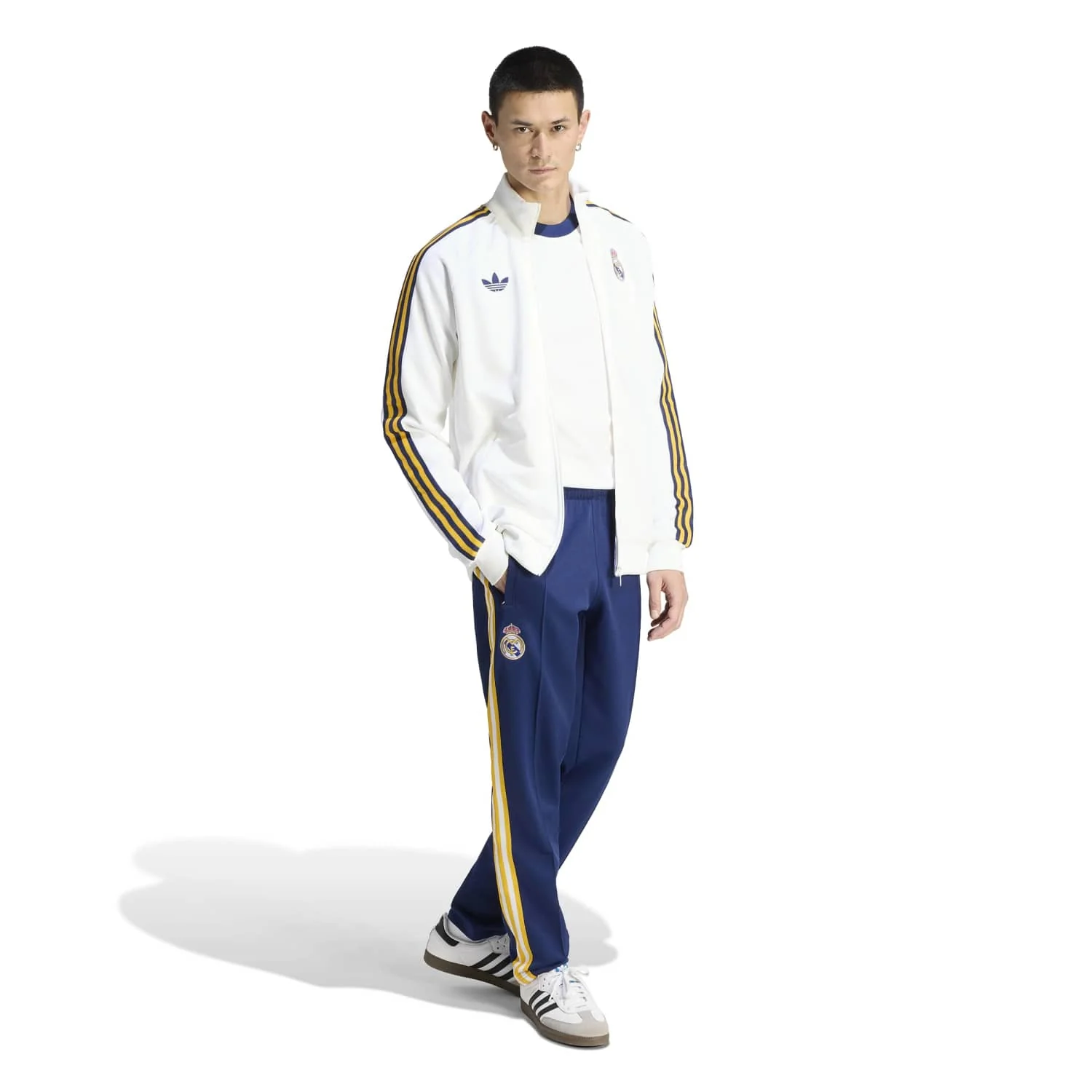 Mens Tracksuit Jacket adidas Originals 25/26 White - Image 4