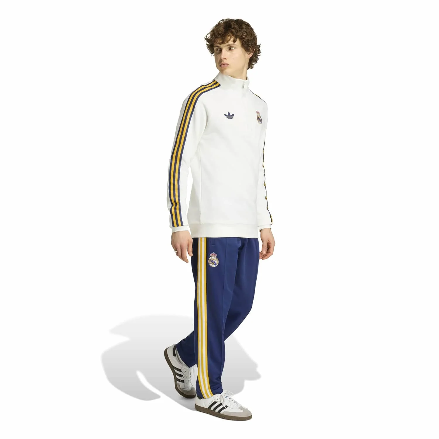 Mens Half-Zip Sweatshirt adidas Originals 25/26 White - Image 4