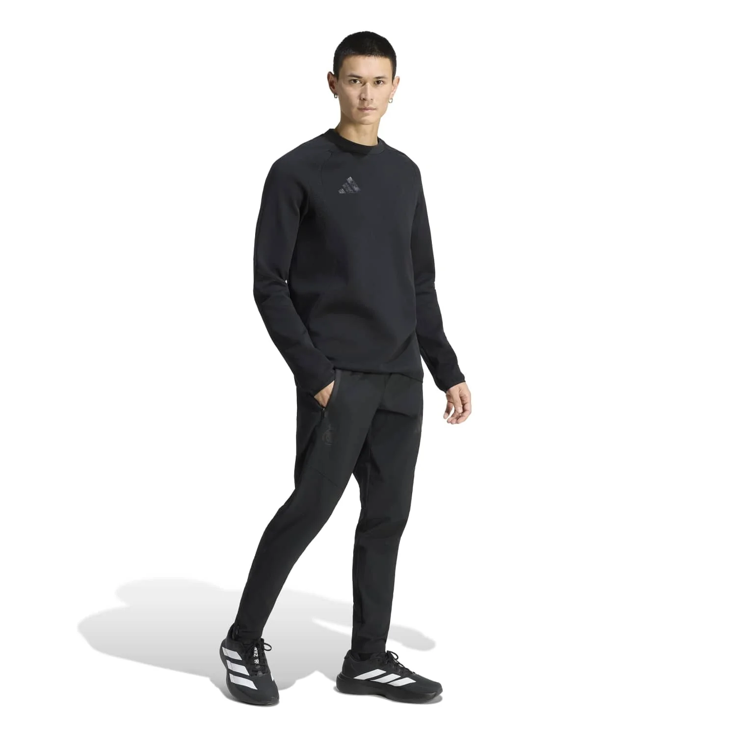 Mens adidas Tiro Travel 25/26 Black Sweatshirt - Image 4