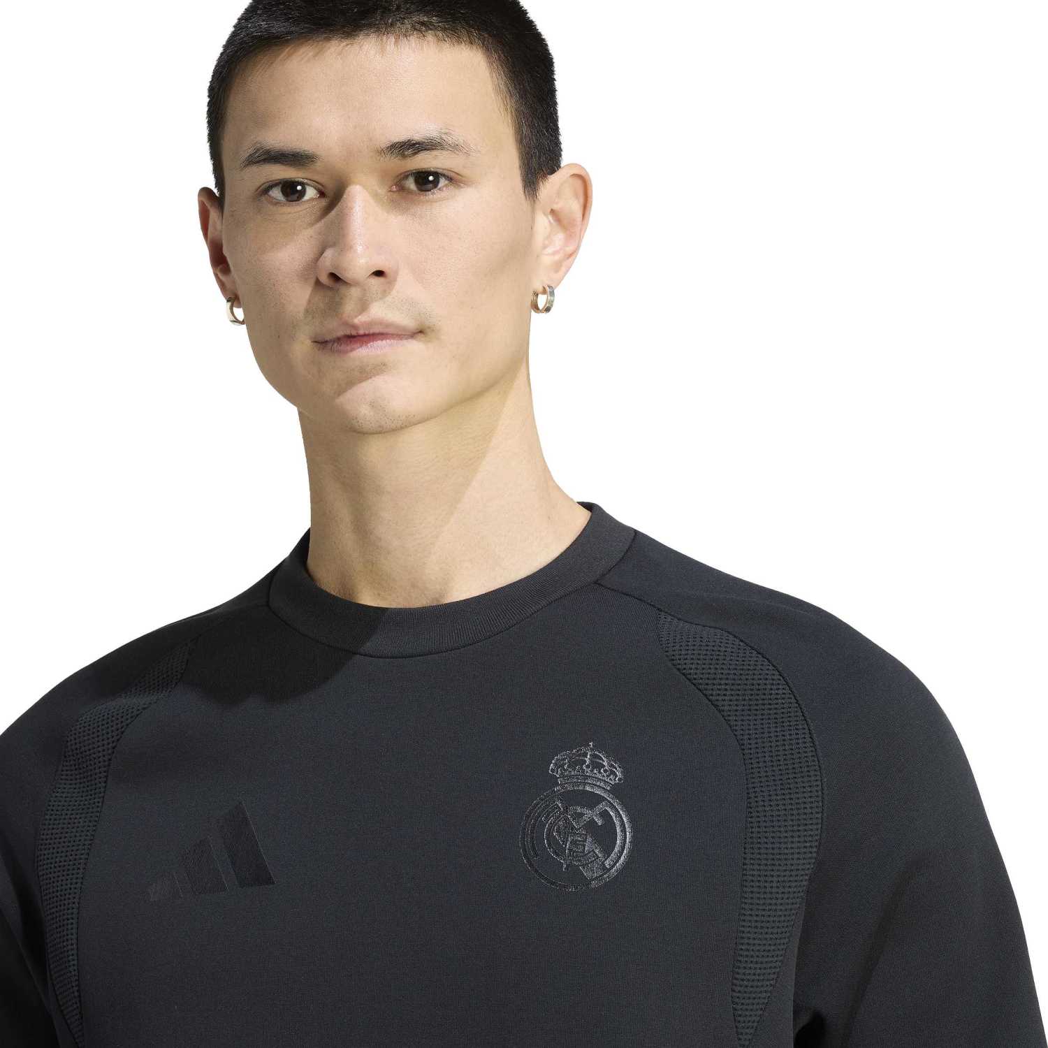 Mens adidas Tiro Travel 25/26 Black Sweatshirt - Image 5