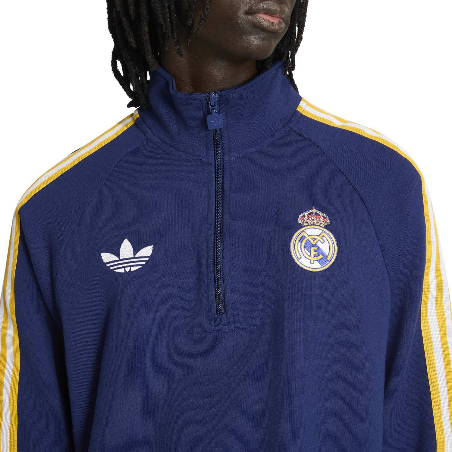Mens Half-Zip Sweatshirt adidas Originals 25/26 Navy Blue - Image 4