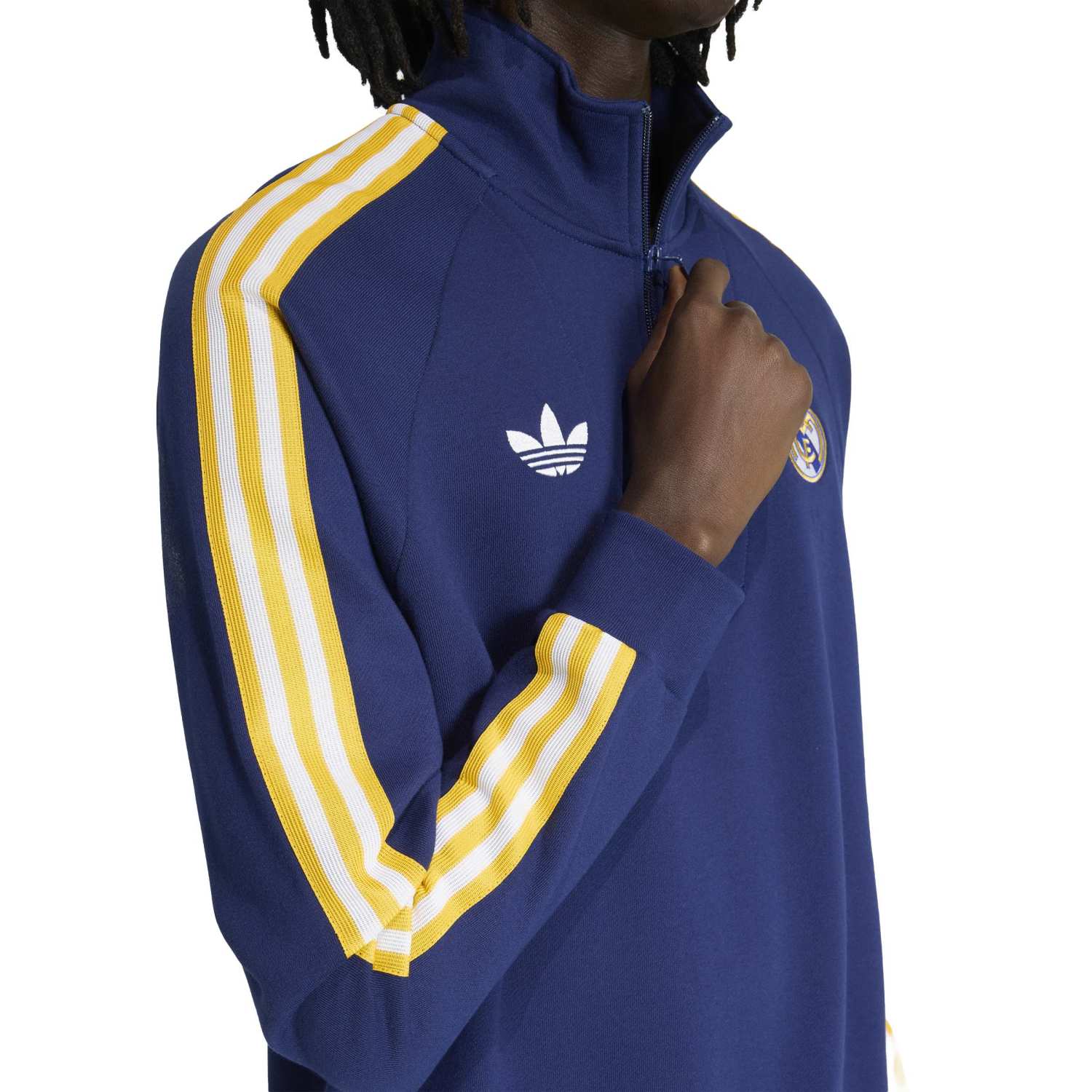 Mens Half-Zip Sweatshirt adidas Originals 25/26 Navy Blue - Image 5