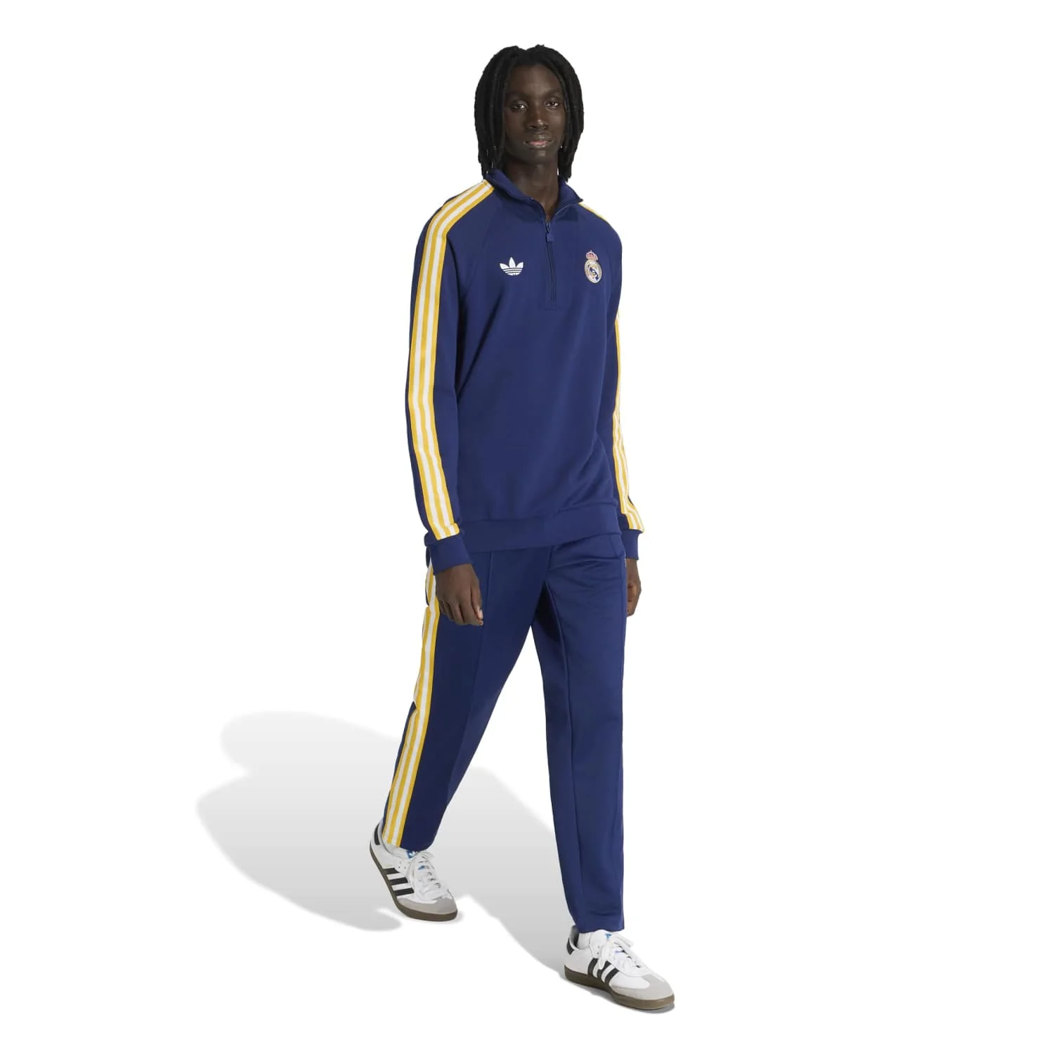 Mens Half-Zip Sweatshirt adidas Originals 25/26 Navy Blue - Image 6