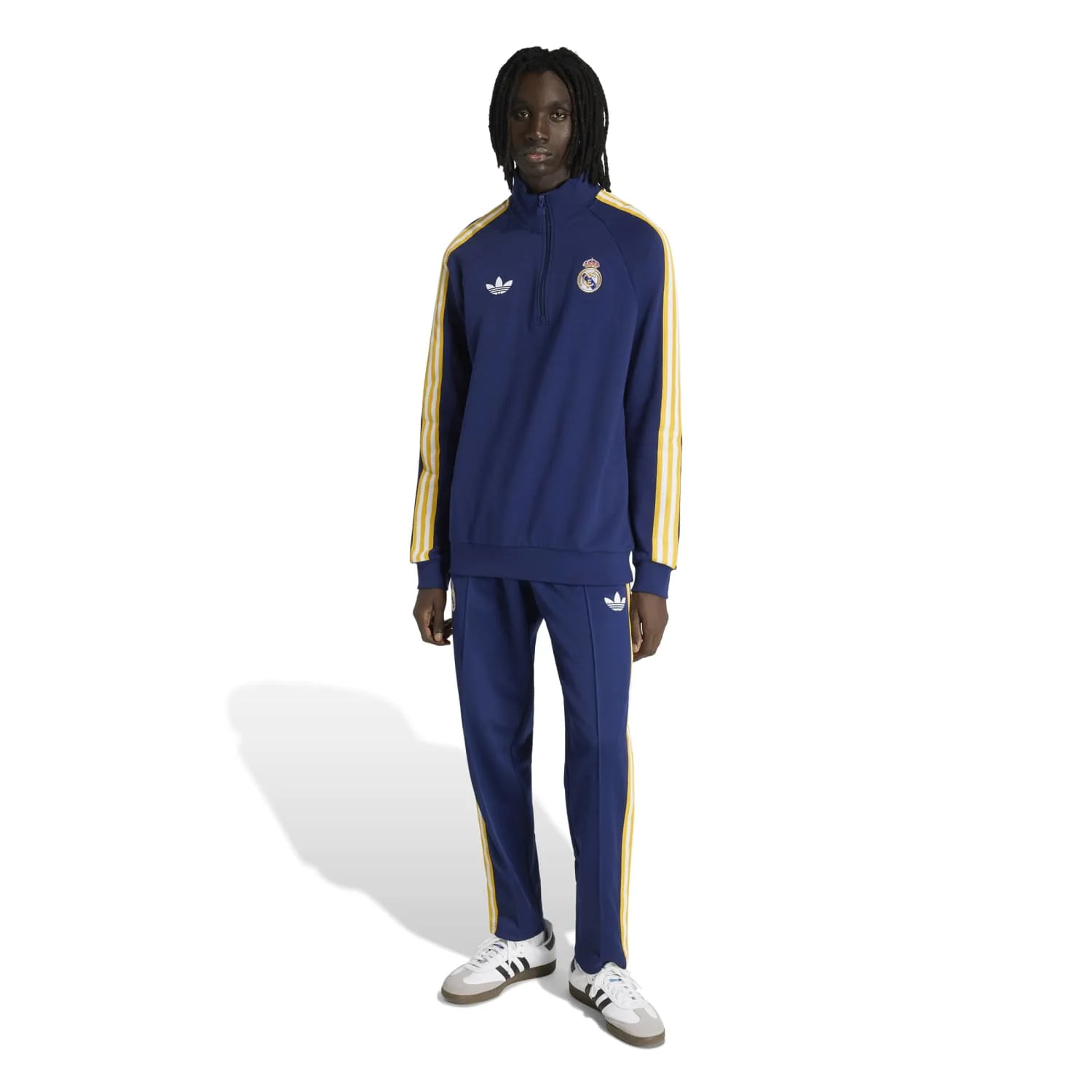 Mens Half-Zip Sweatshirt adidas Originals 25/26 Navy Blue - Image 7