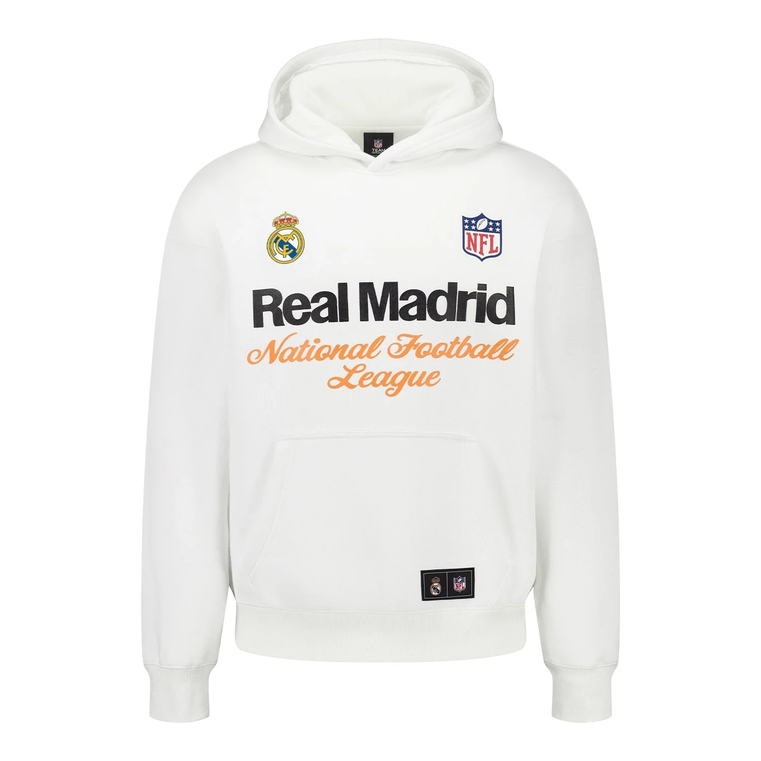 Mens Real Madrid x NFL Hoodie White - Image 2