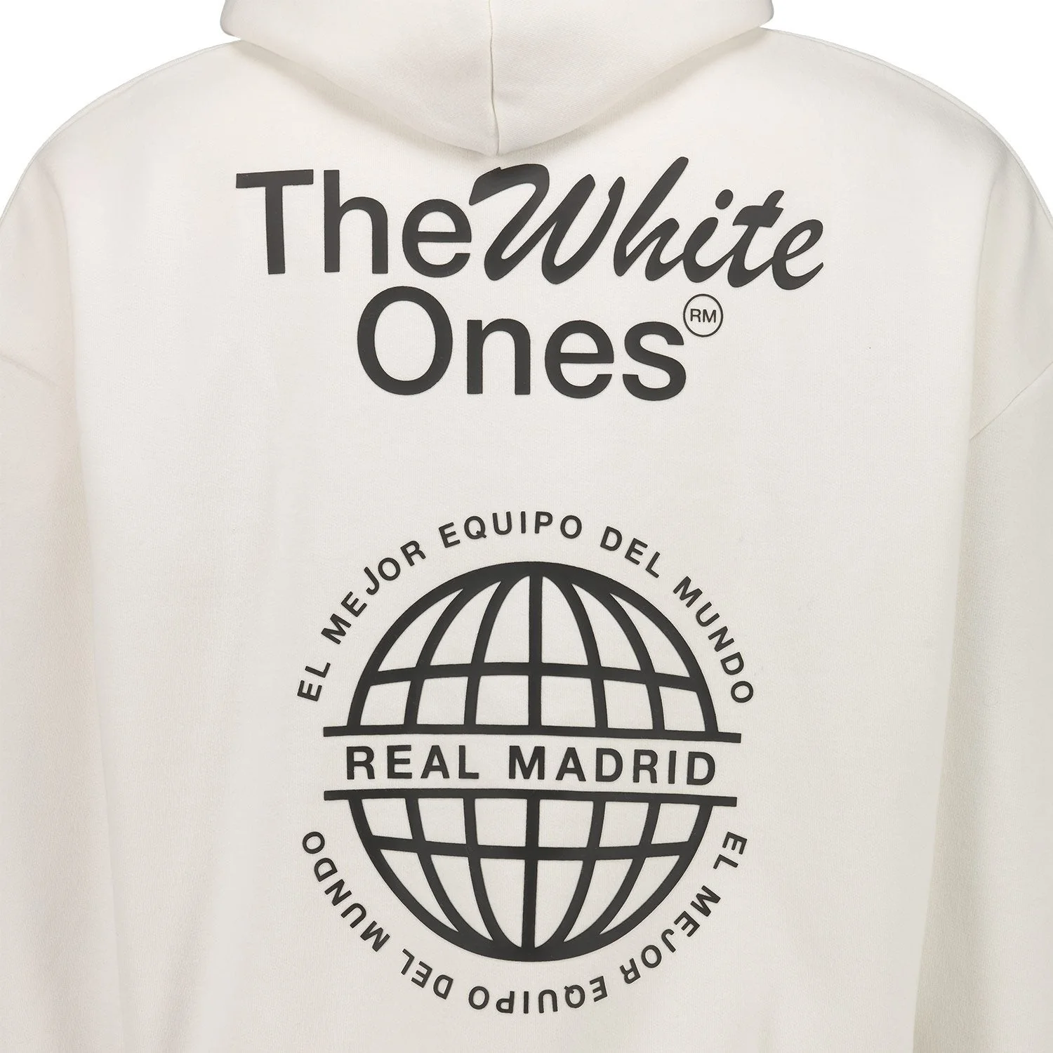 Mens The White Ones Graphic Hoodie White - Image 2