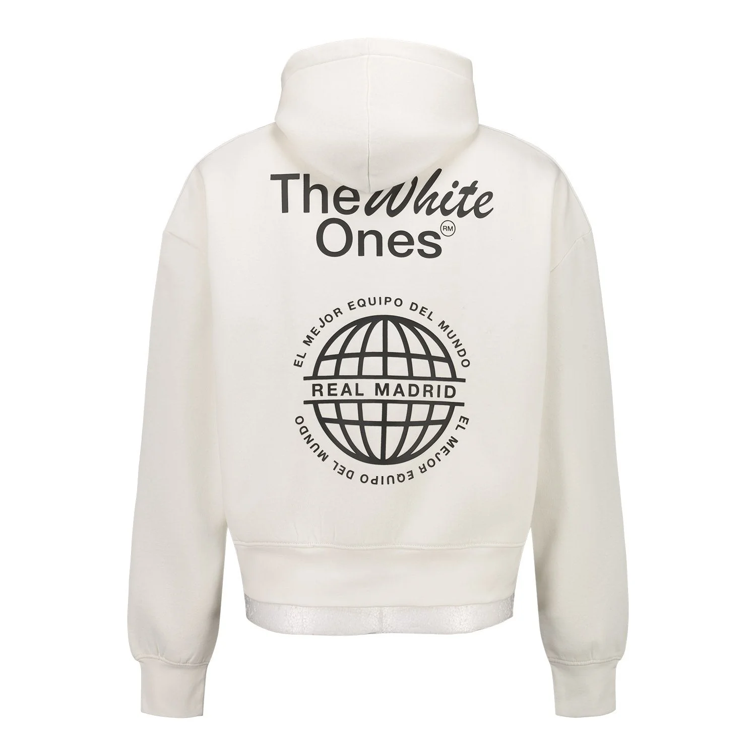 Mens The White Ones Graphic Hoodie White - Image 4