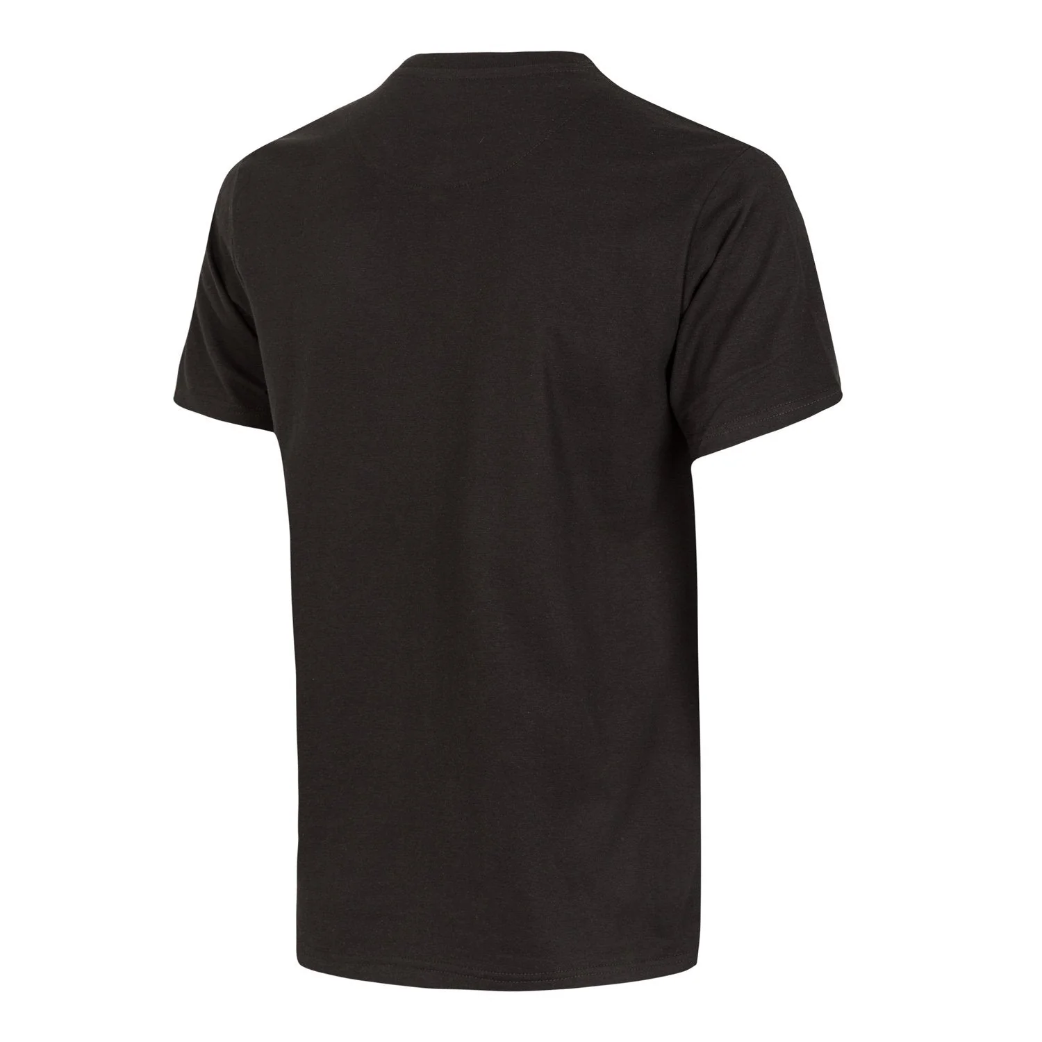 Mens Essentials Color Crest T-Shirt Black - Image 3