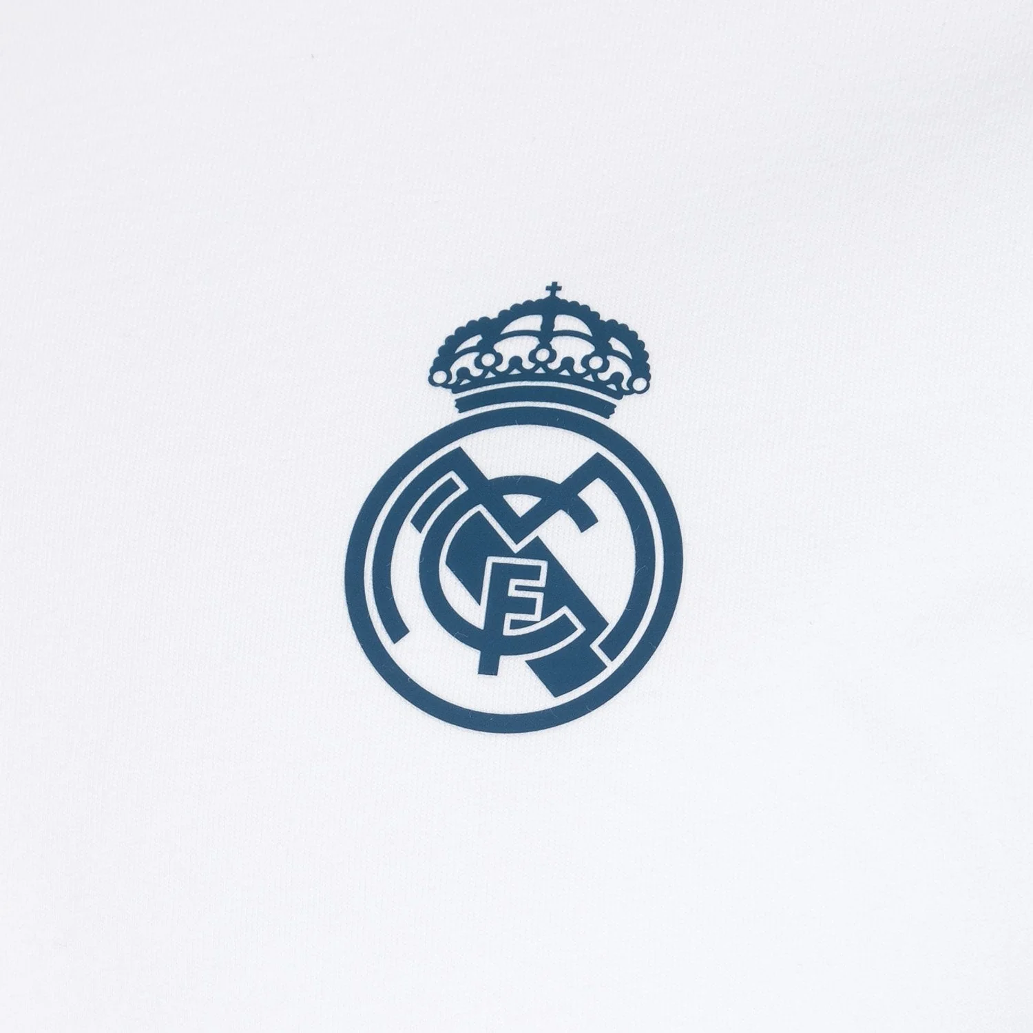 Mens Essentials Monocolor Crest T-Shirt White - Image 2