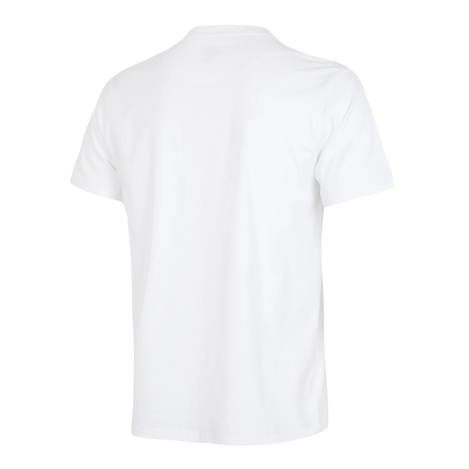 Mens Essentials Monocolor Crest T-Shirt White - Image 3