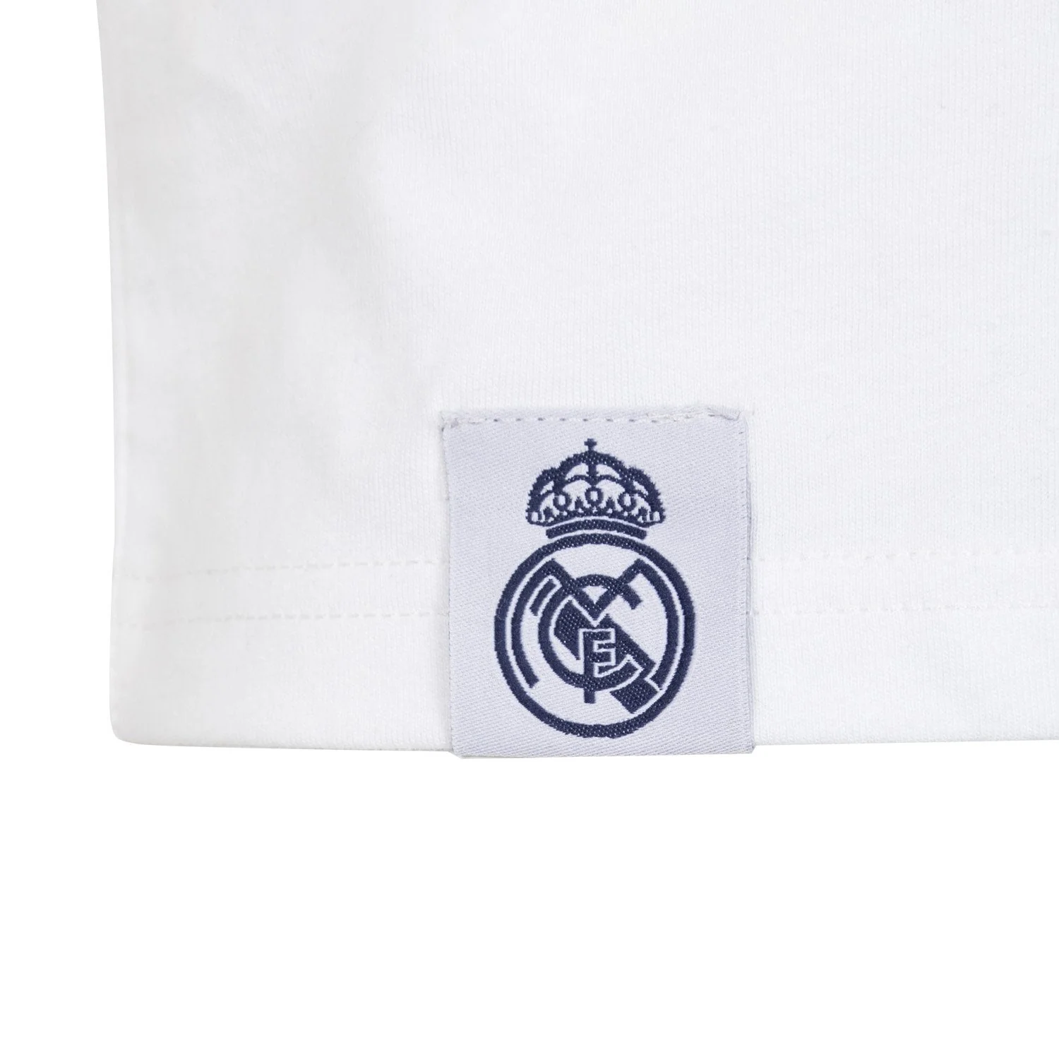 Mens Essentials Monocolor Crest T-Shirt White - Image 4