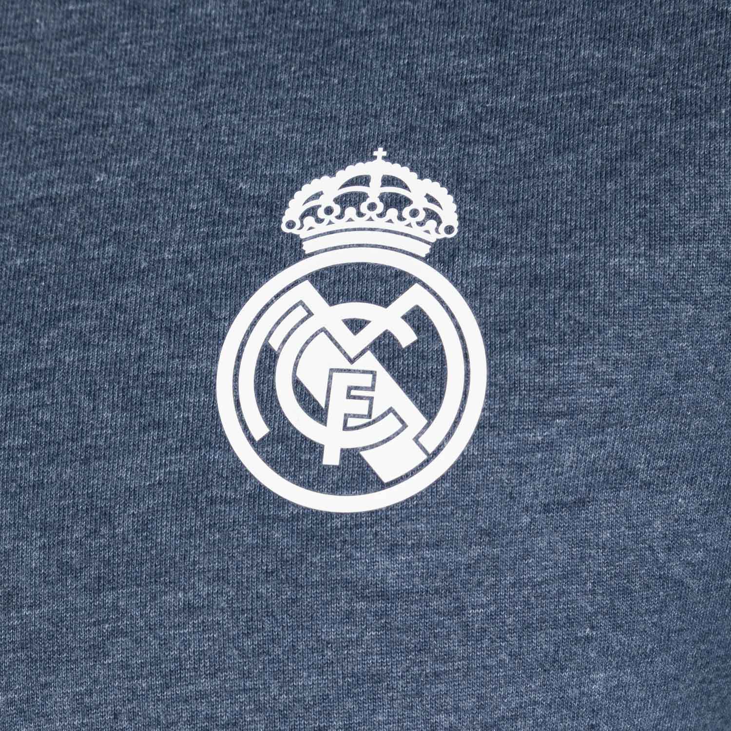 Mens Essentials Monocolor Crest T-Shirt Blue Blend - Image 2