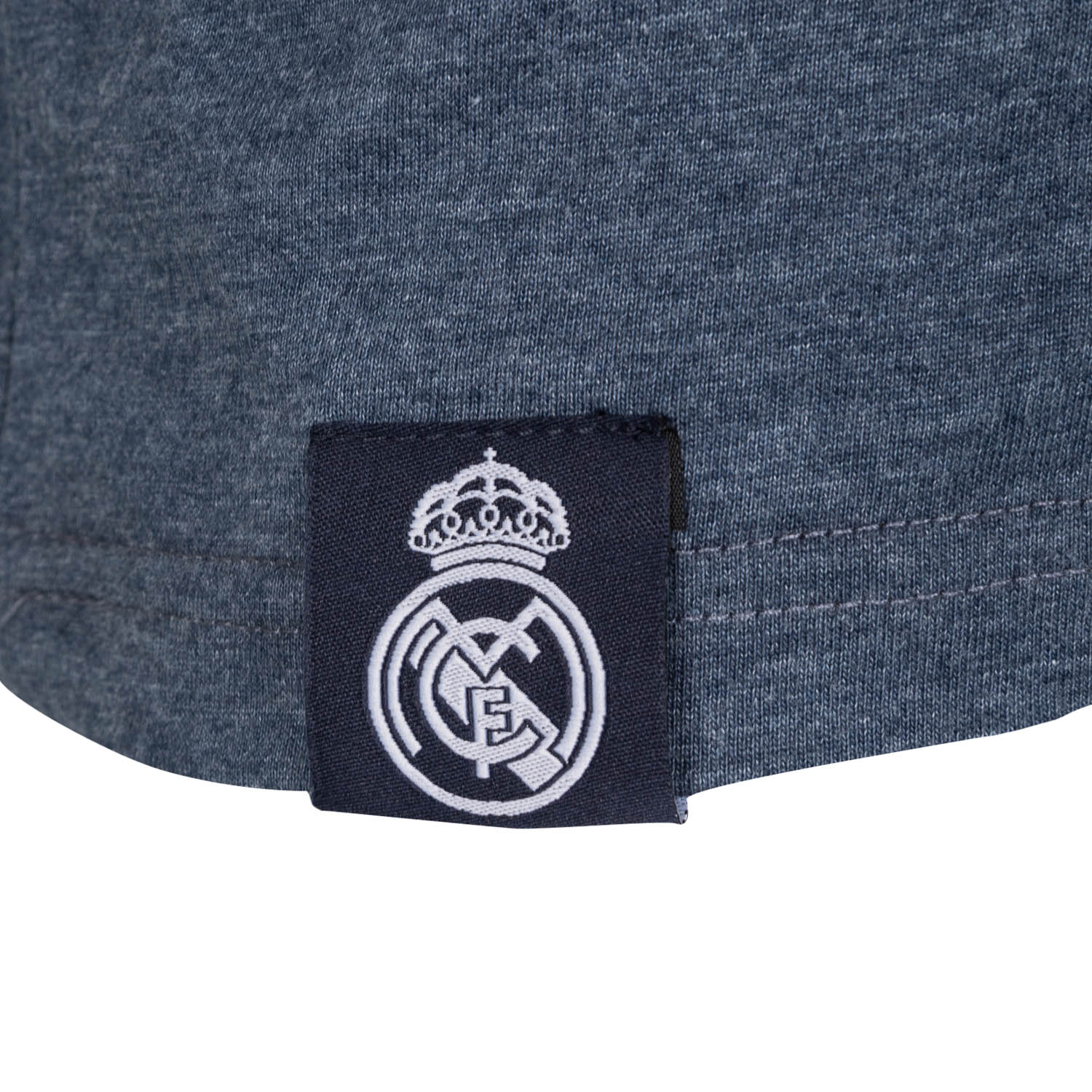 Mens Essentials Monocolor Crest T-Shirt Blue Blend - Image 3