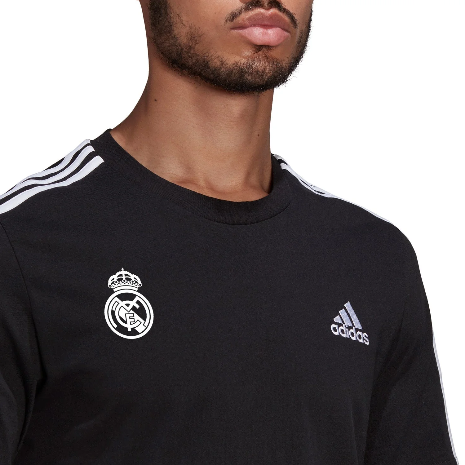 Mens adidas Training TTS T-Shirt Black - Image 5