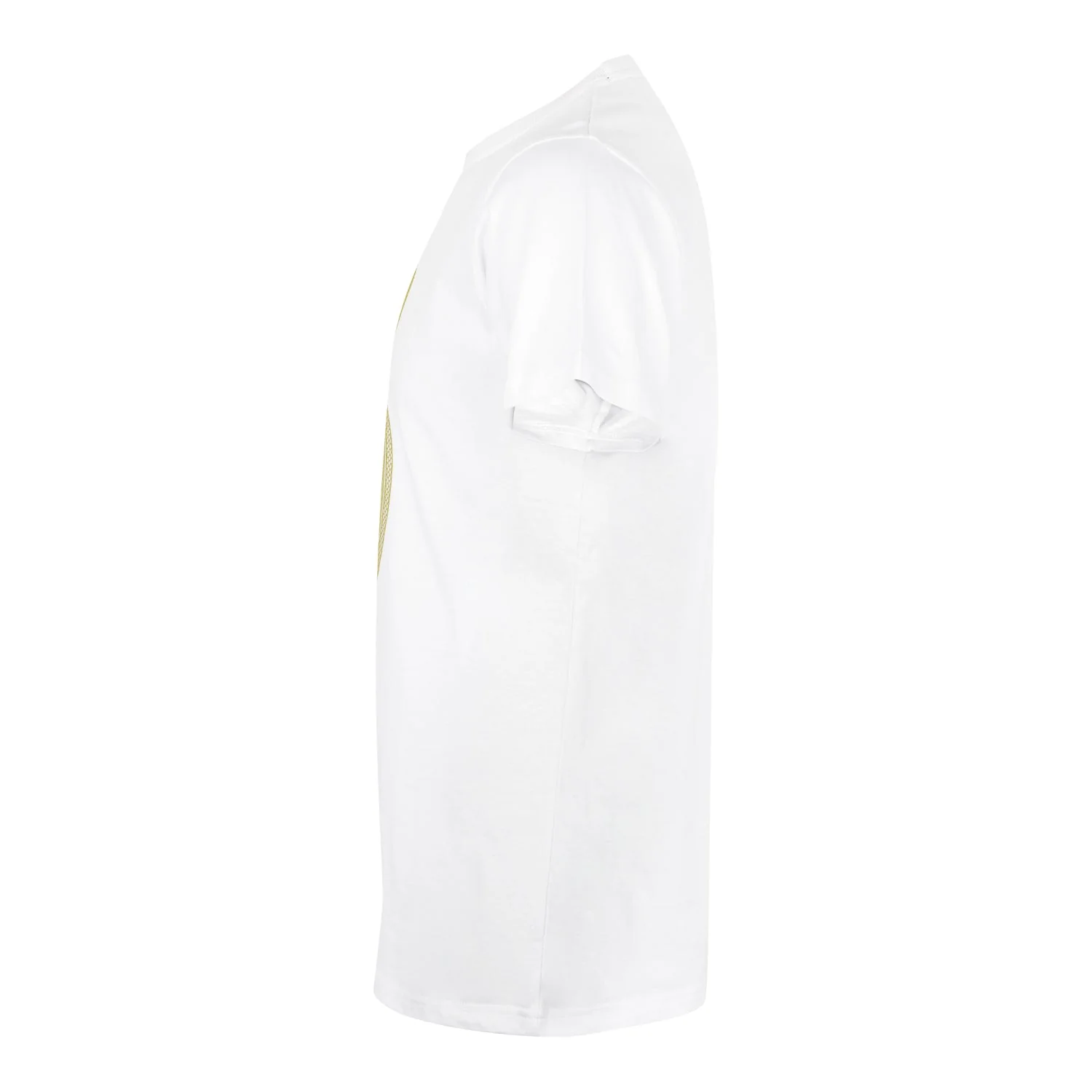 Mens Crest T-Shirt White/Lime - Image 3
