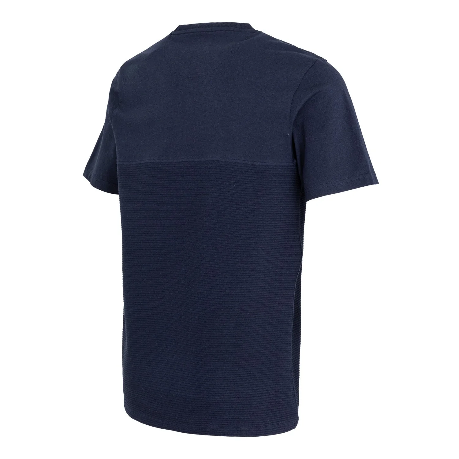 Sakura Unisex Textured Seam T-Shirt Navy - Image 2
