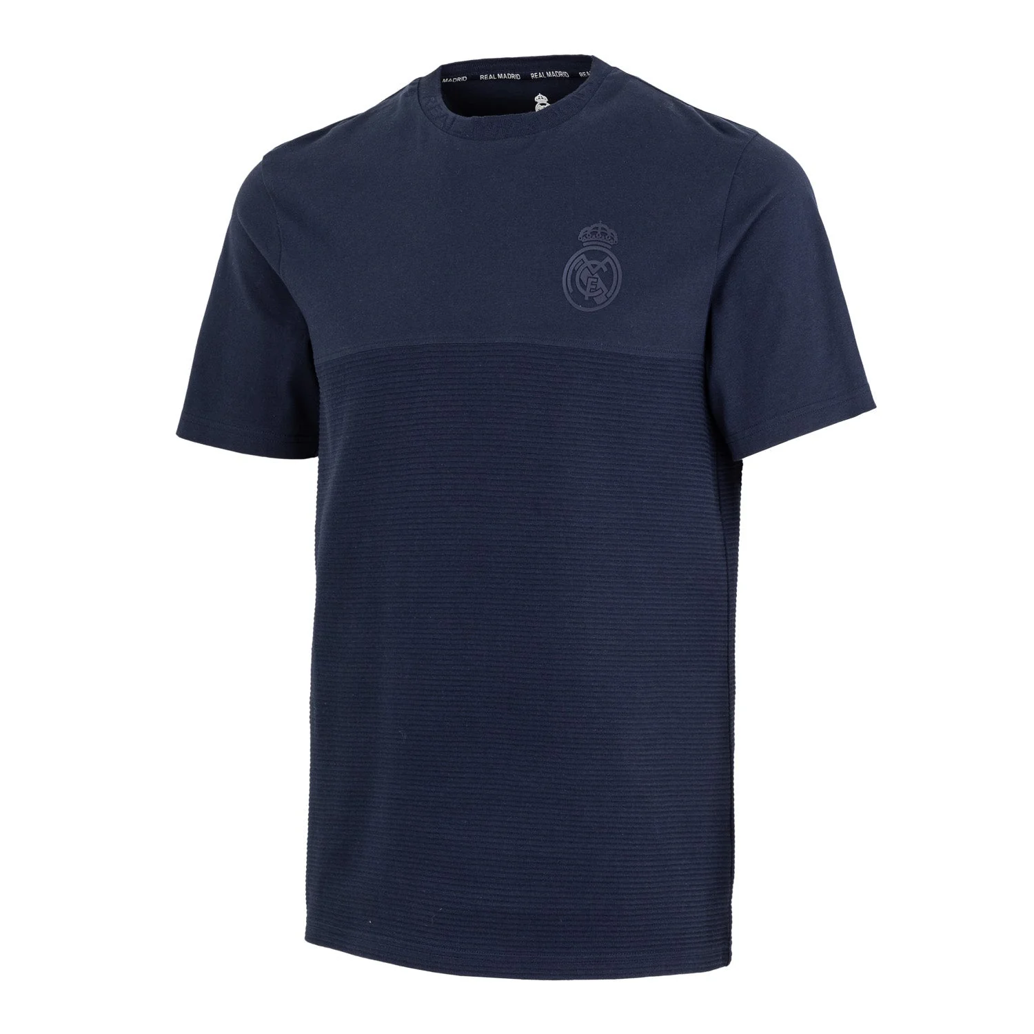 Sakura Unisex Textured Seam T-Shirt Navy - Image 3