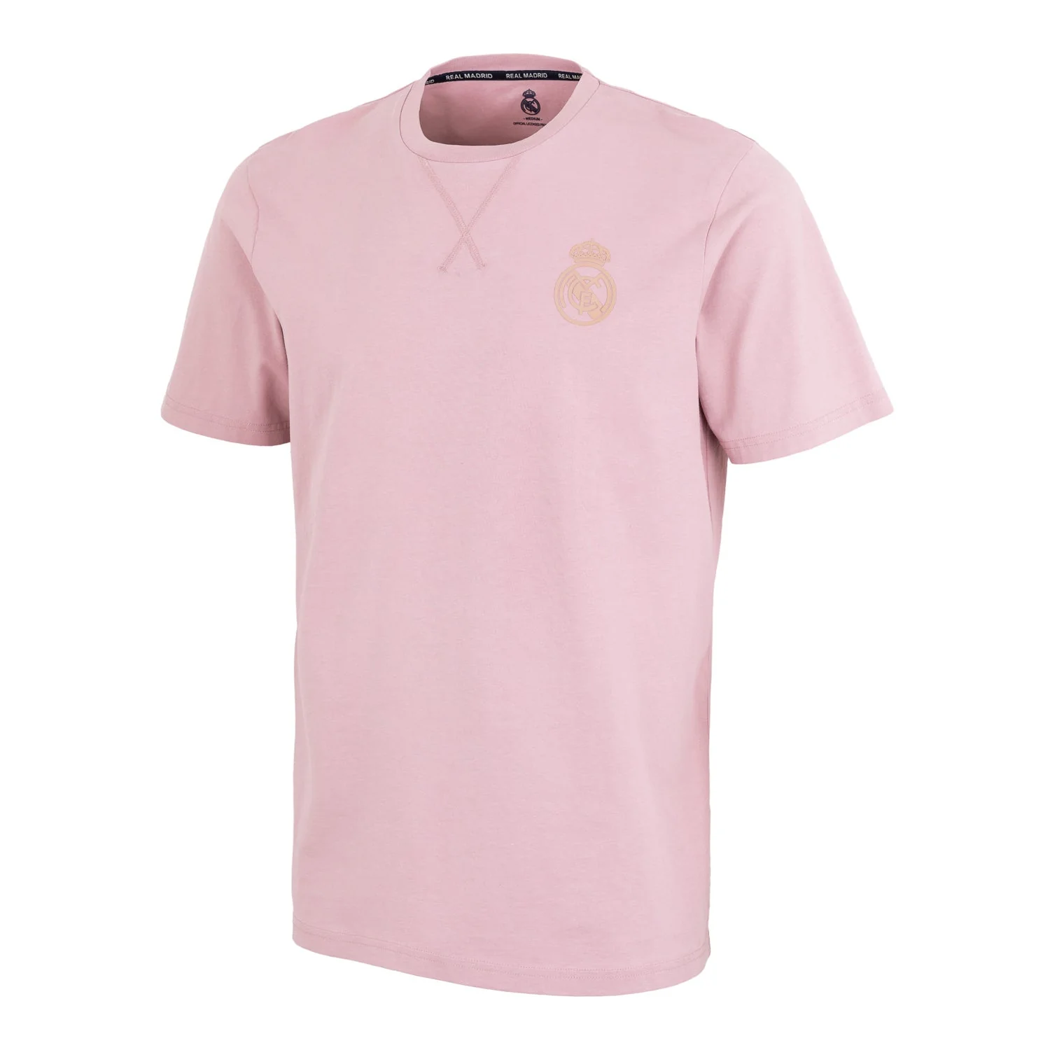Sakura Unisex Cross Neck Stitch T-Shirt Pink - Image 4