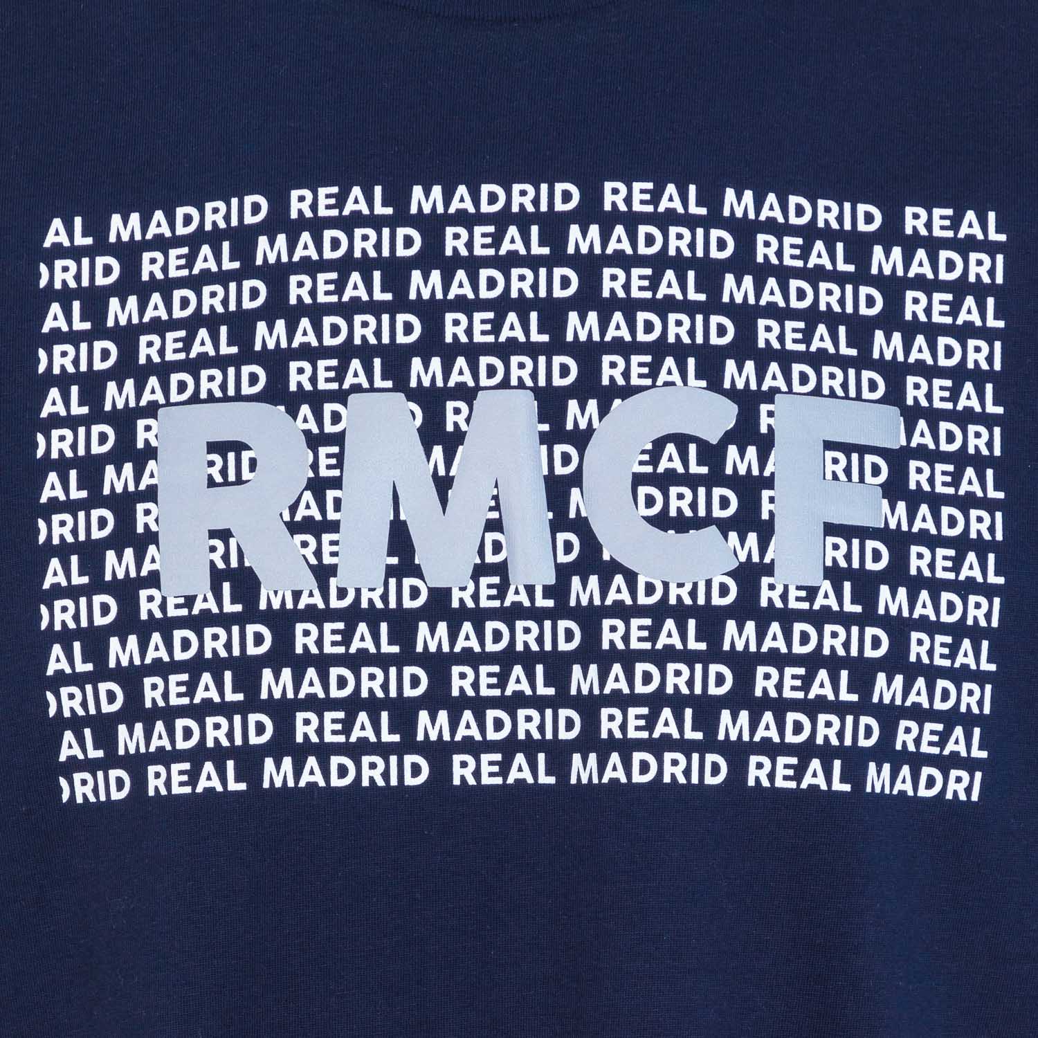 Bernabéu Neon Lights Mens RMCF Print T-Shirt Navy - Image 2