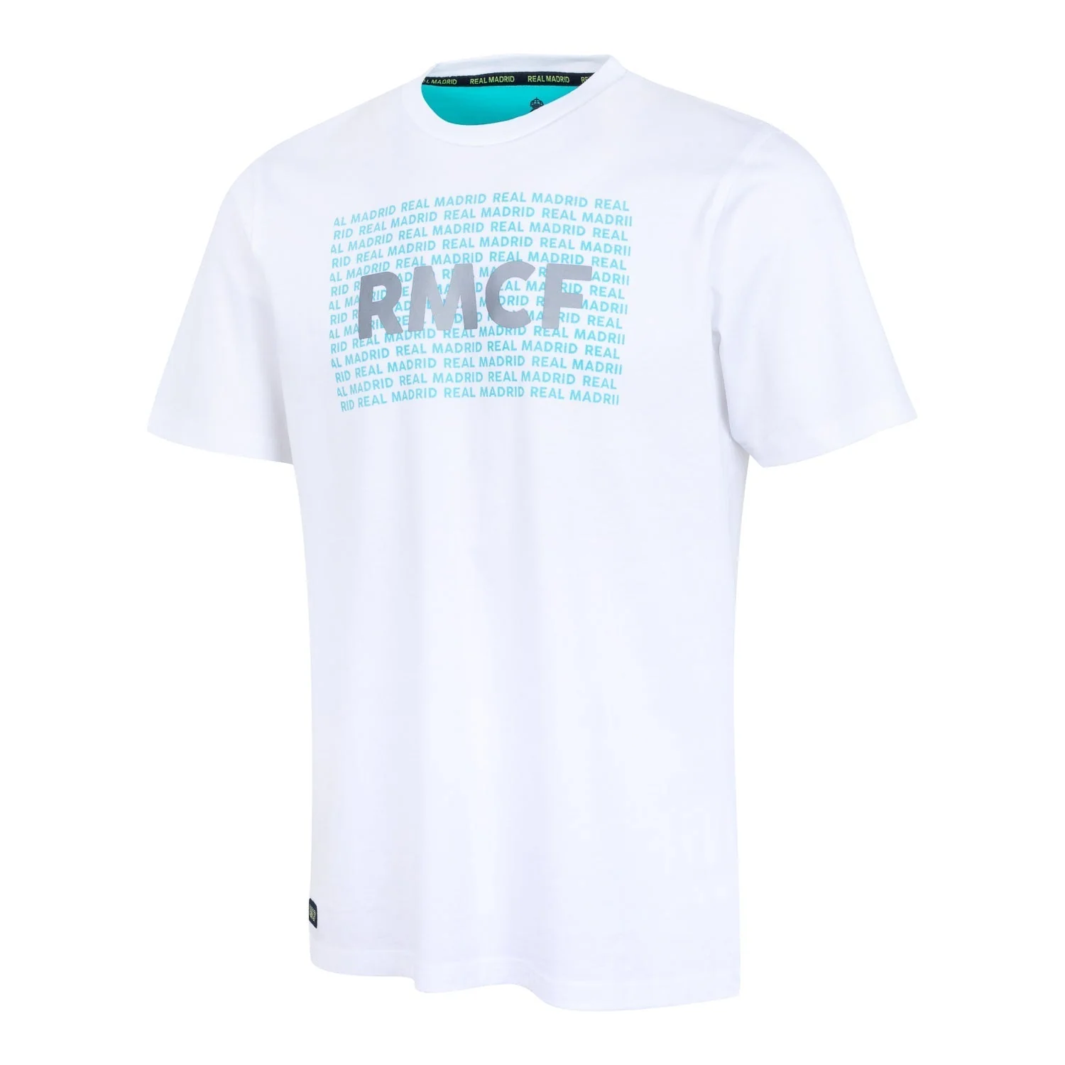Bernabéu Neon Lights Mens RMCF Print T-Shirt White - Image 4
