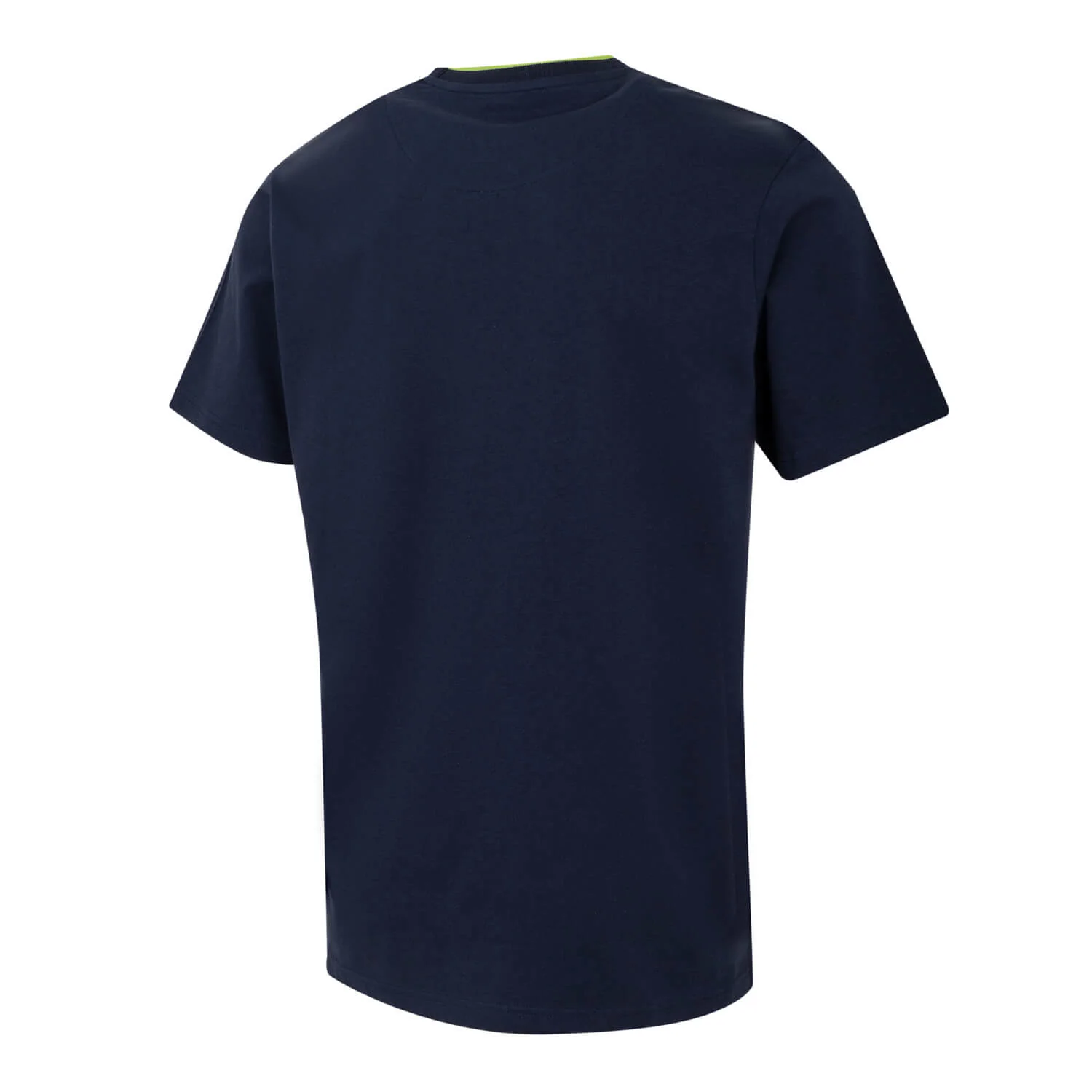 Bernabéu Neon Lights Mens RMCF Embroiry Logo T-Shirt Navy - Image 4