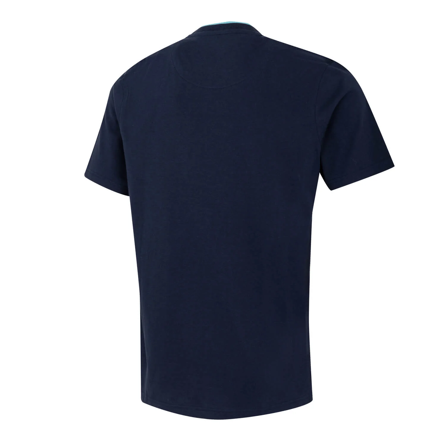 Bernabéu Neon Lights Mens RMCF Reflective Logo T-Shirt Navy - Image 5