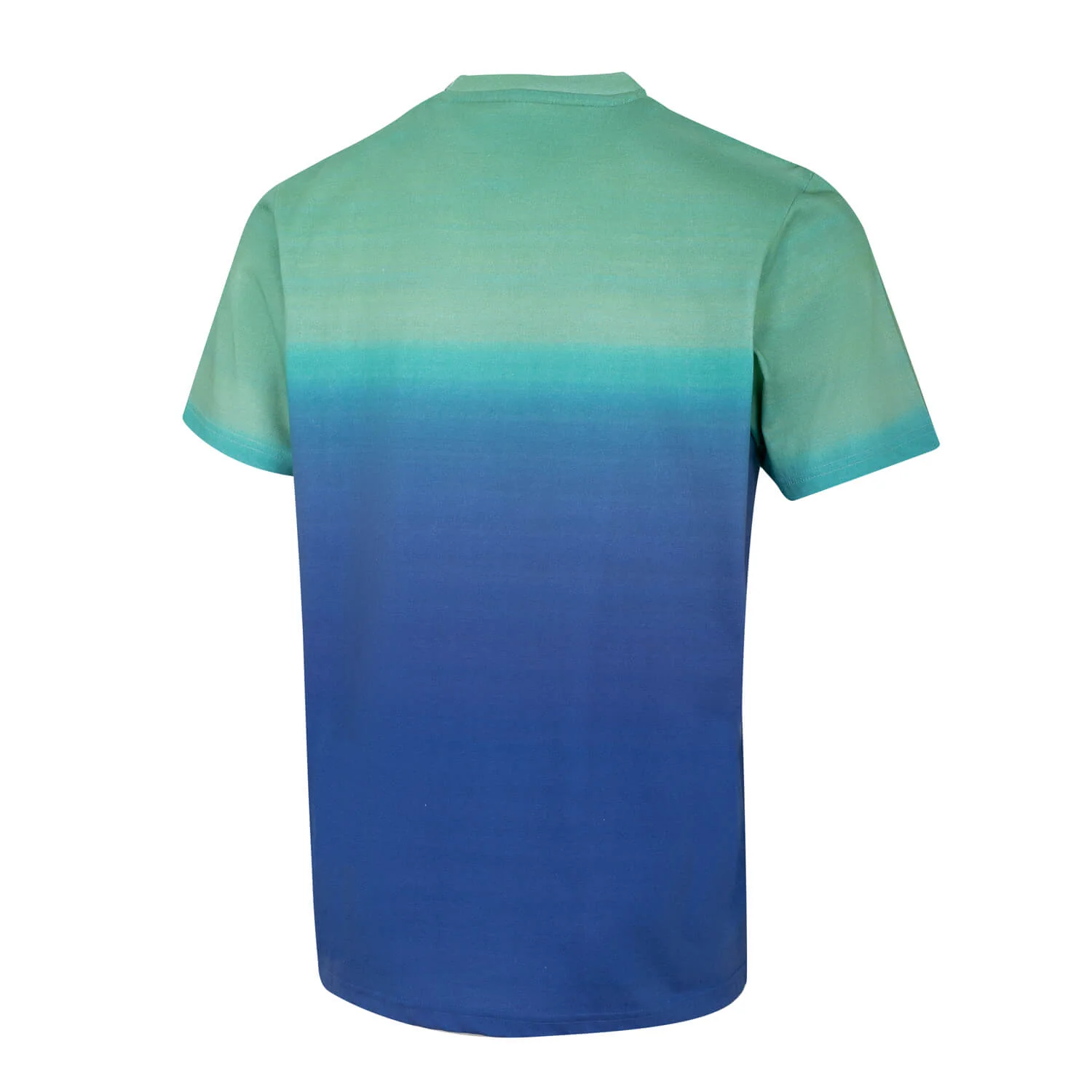 Sunset Festival Mens Ombre Print T-Shirt Green - Image 4