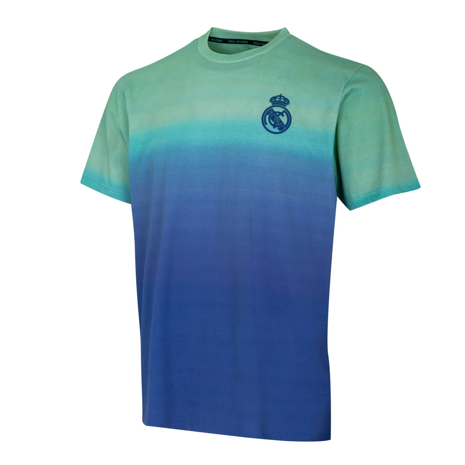 Sunset Festival Mens Ombre Print T-Shirt Green - Image 5