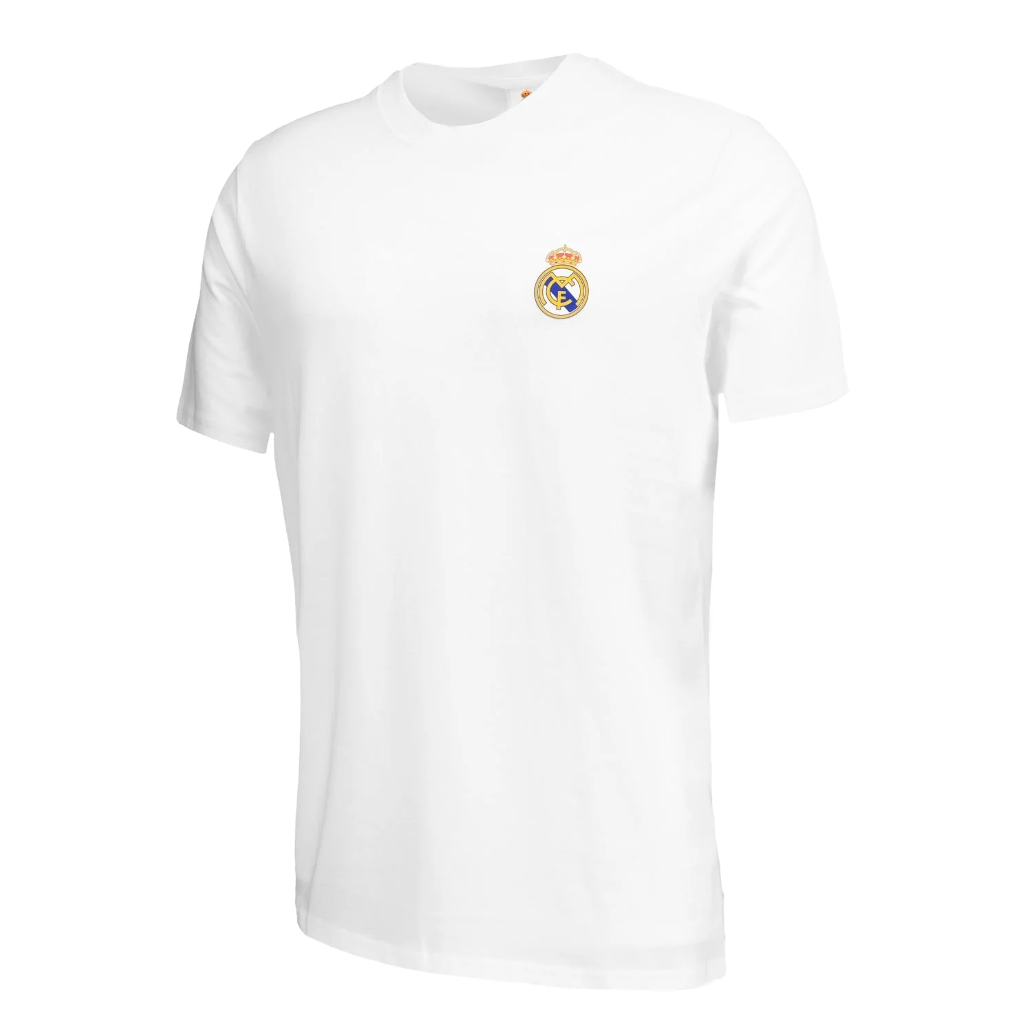 Mens ECO Essentials Real Madrid Color Crest T-Shirt White - Image 5
