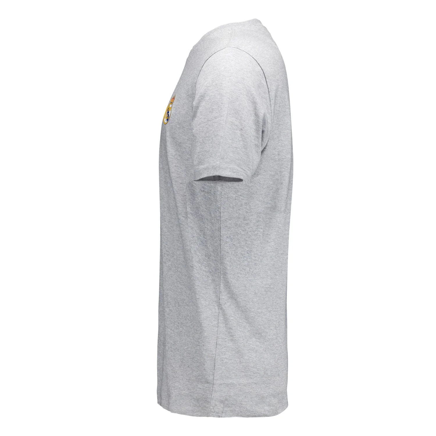 Mens ECO Essentials Real Madrid Color Crest T Shirt Light Grey - Image 3