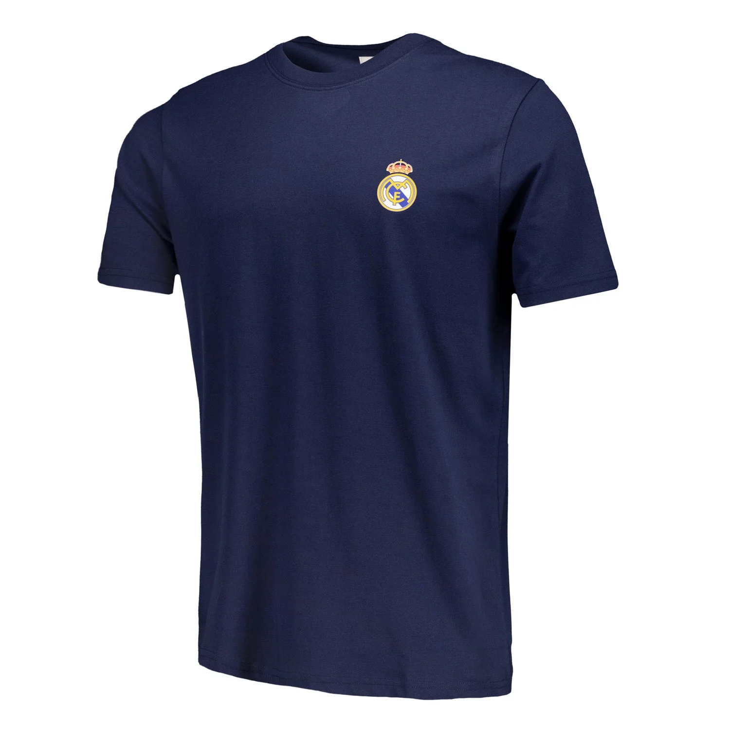 Mens ECO Essentials Real Madrid Color Crest T Shirt Navy - Image 5
