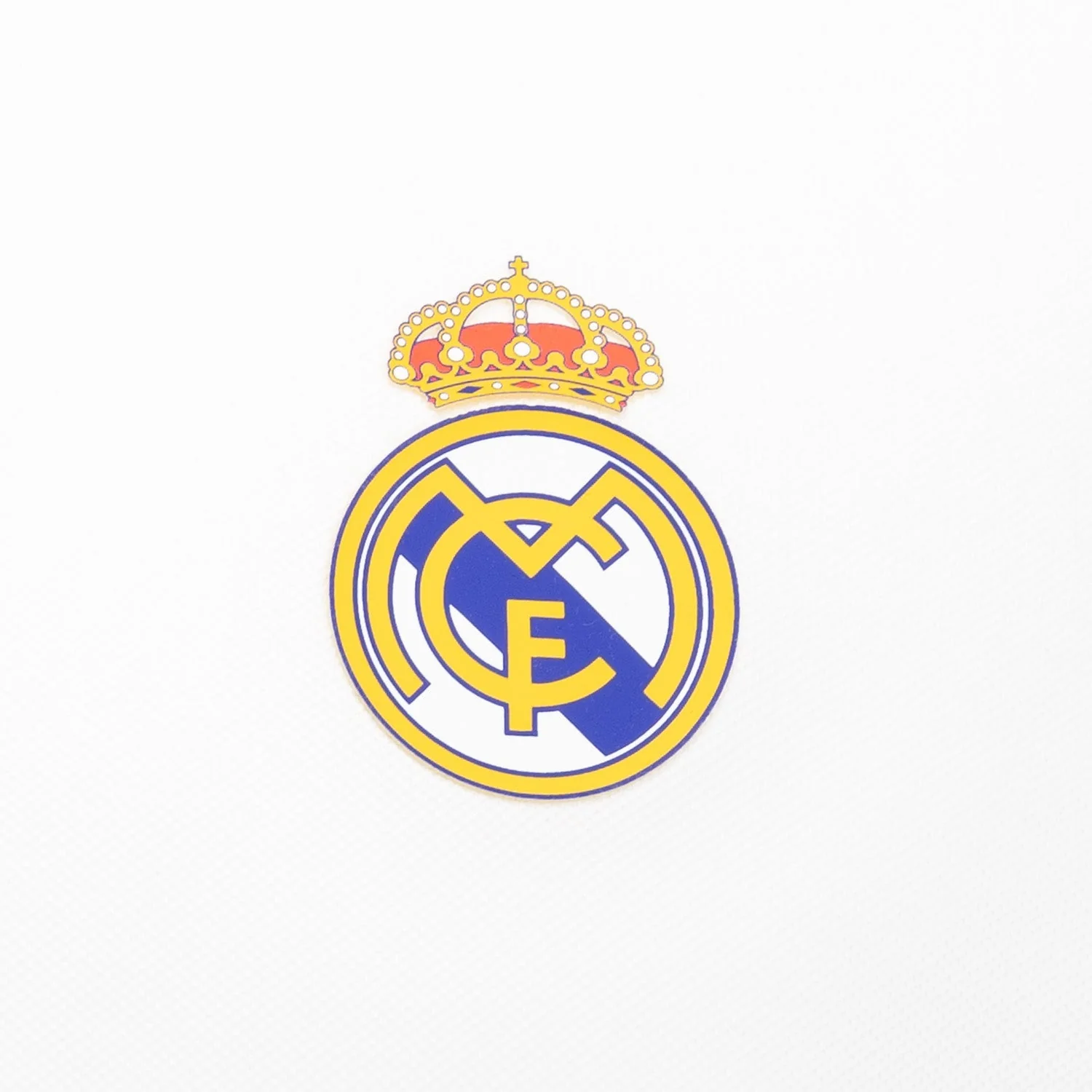 Mens ECO Essentials Real Madrid Color Crest Polo White - Image 2