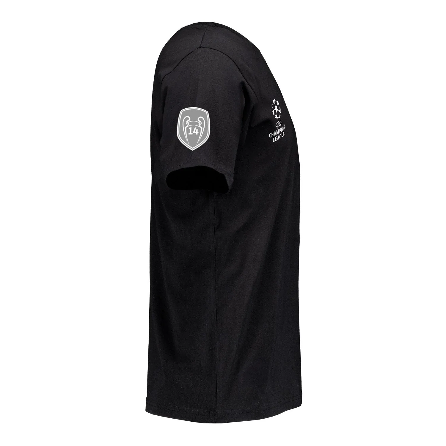Mens UCL 14 Champions T-Shirt Black - Image 3