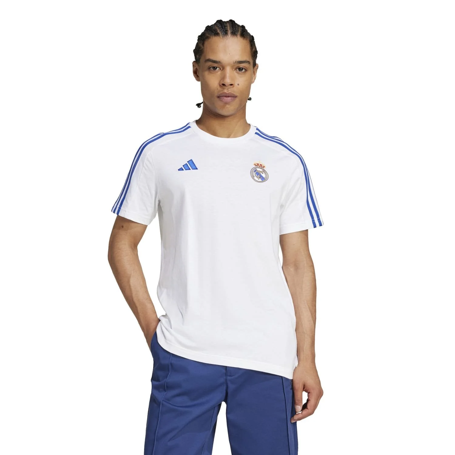 Mens adidas DNA T-Shirt 25/26 White - Image 3