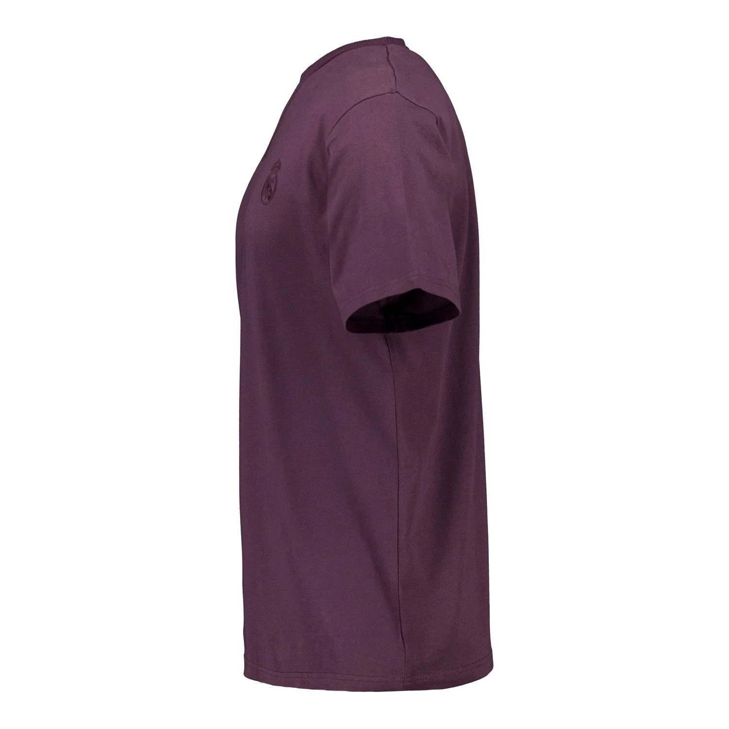 Mens Plum Noir Stitch Neck T-Shirt Plum - Image 3