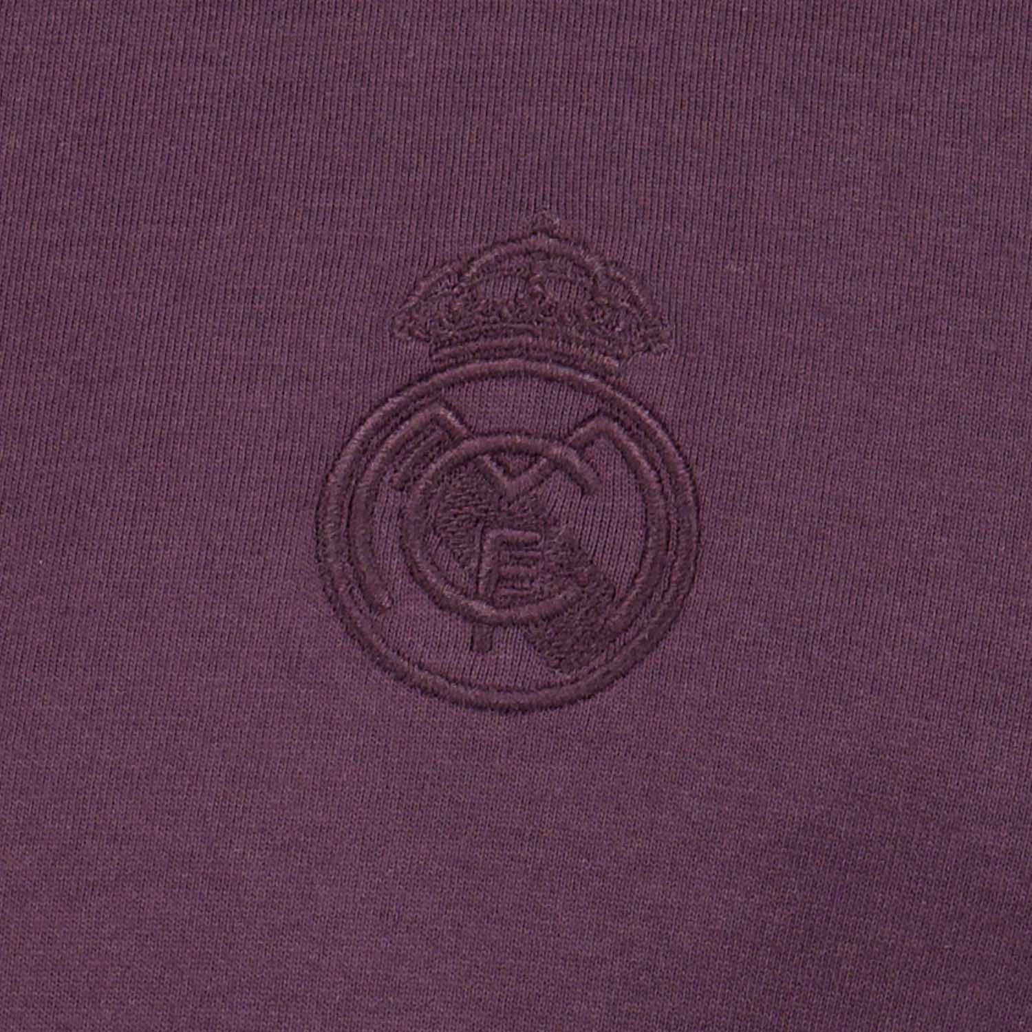 Mens Plum Noir Stitch Neck T-Shirt Plum - Image 4