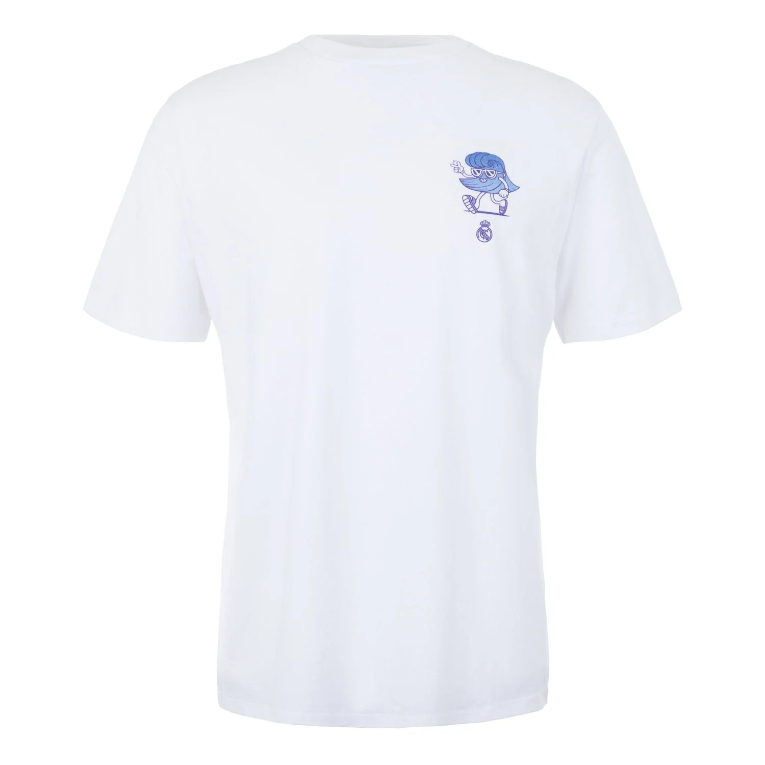 Mens Summer Wave T-Shirt White - Image 4