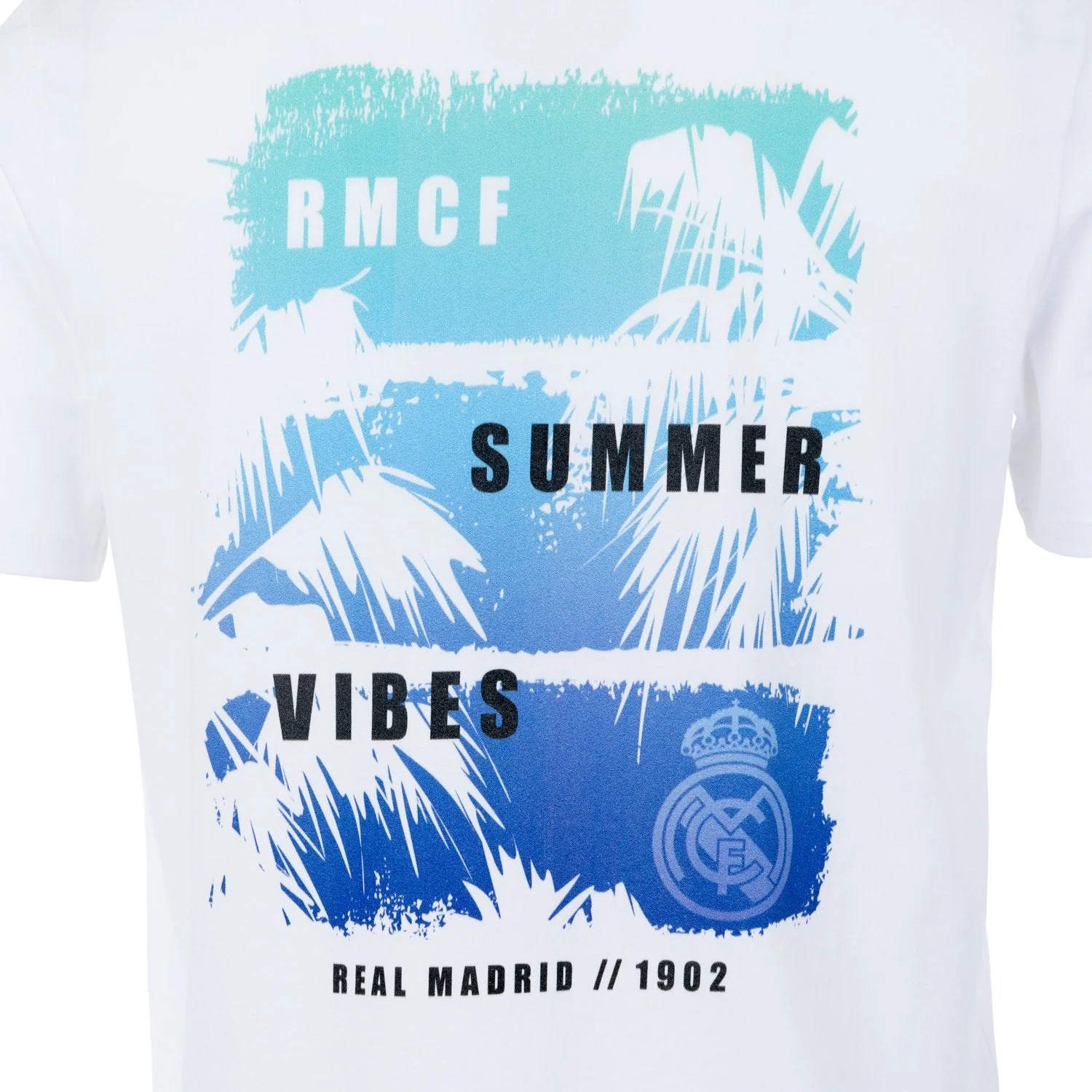 Mens Summer Palms T-Shirt White - Image 5