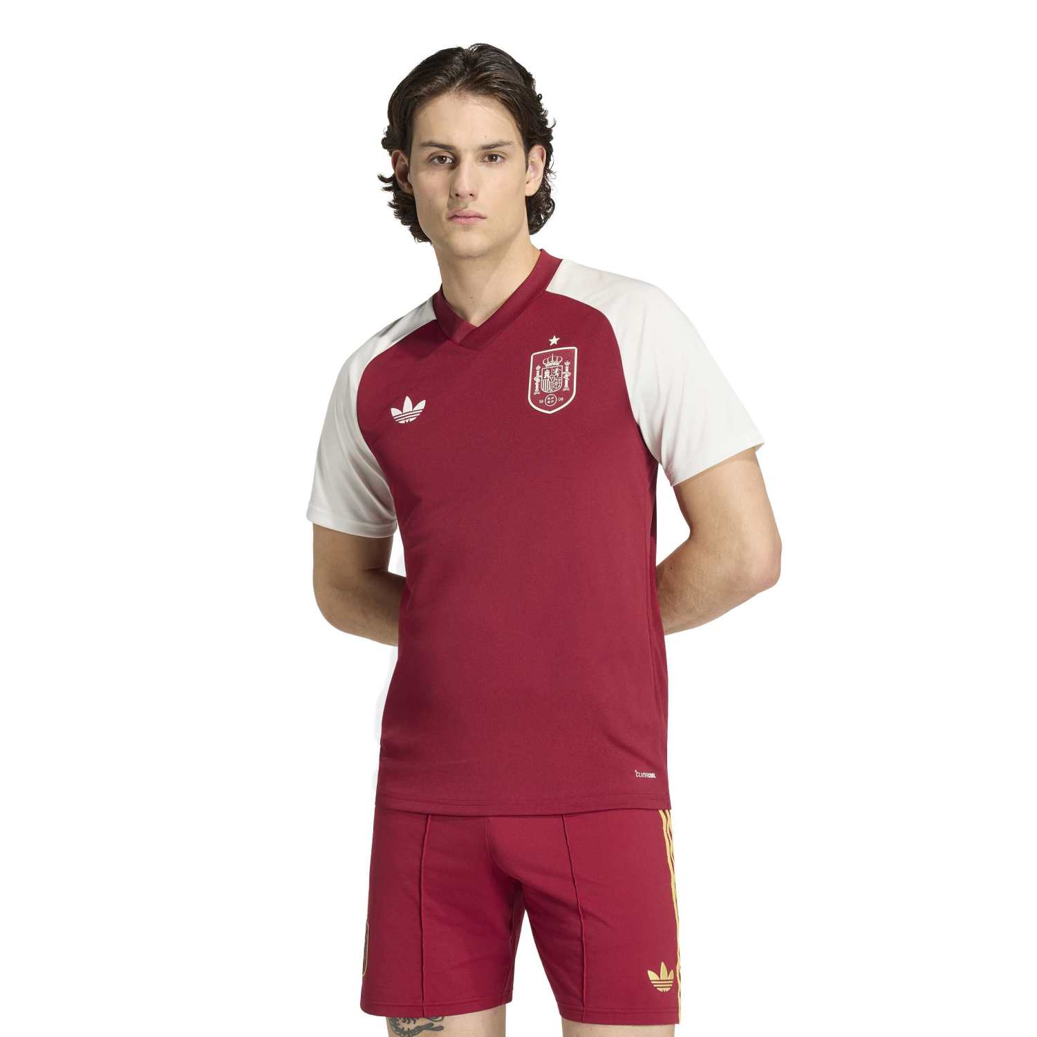 Spain Men adidas Warm-Up Away T-Shirt World Cup 2026 - Image 3