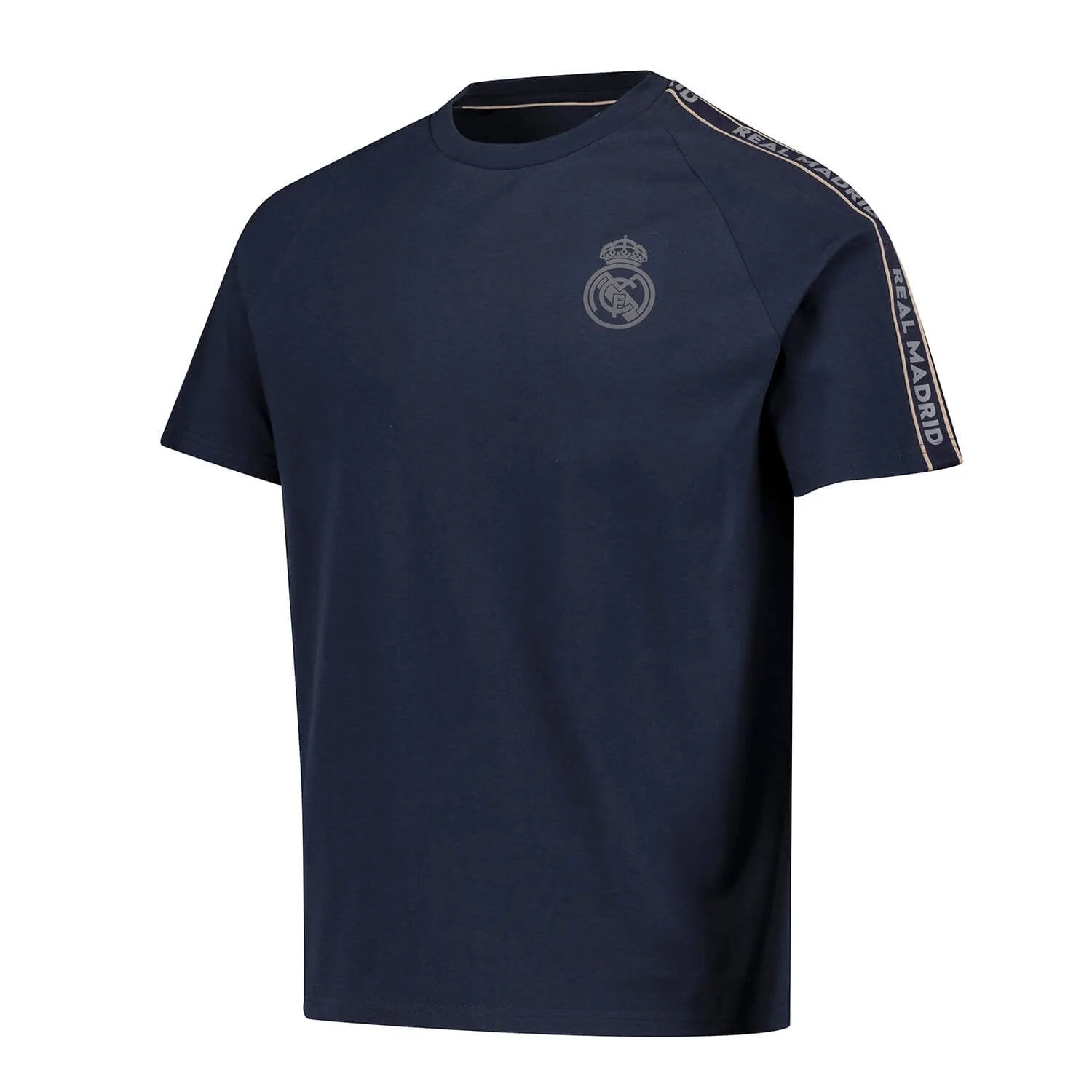 Mens Tape T-Shirt Navy Real Madrid - Image 2