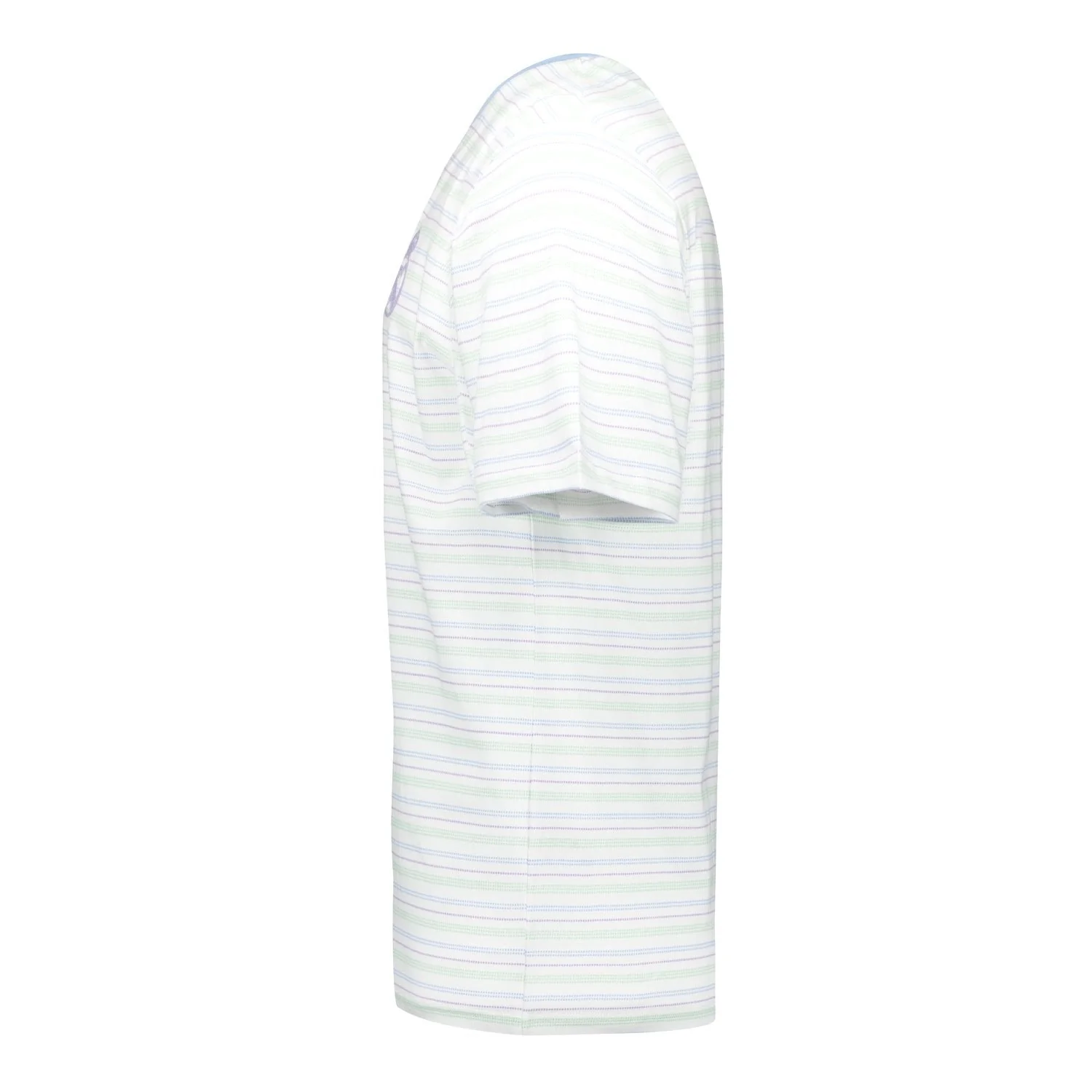 Mens Pastel Single T-Shirt Y/D Stripe Tee Light Real Madrid - Image 3