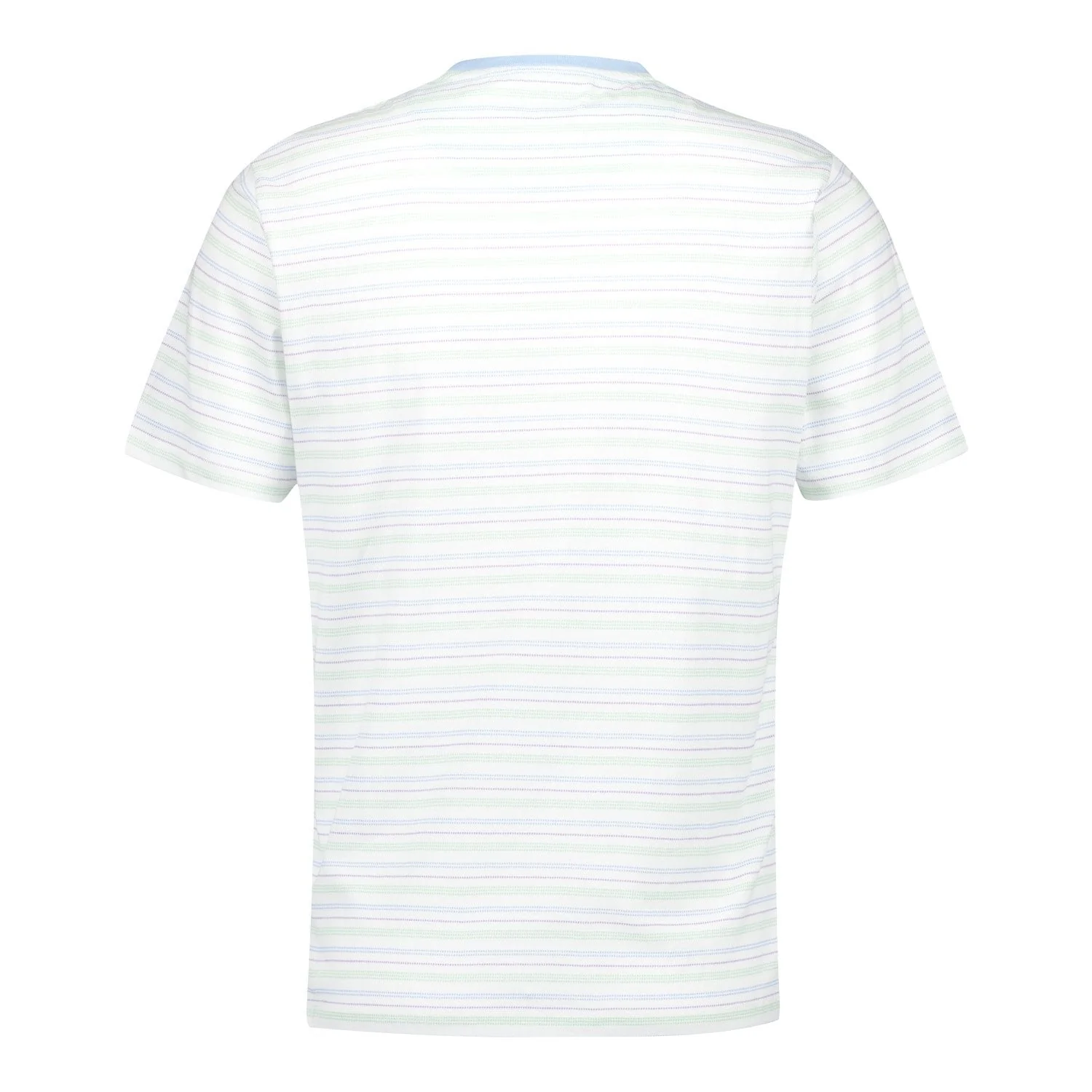 Mens Pastel Single T-Shirt Y/D Stripe Tee Light Real Madrid - Image 4
