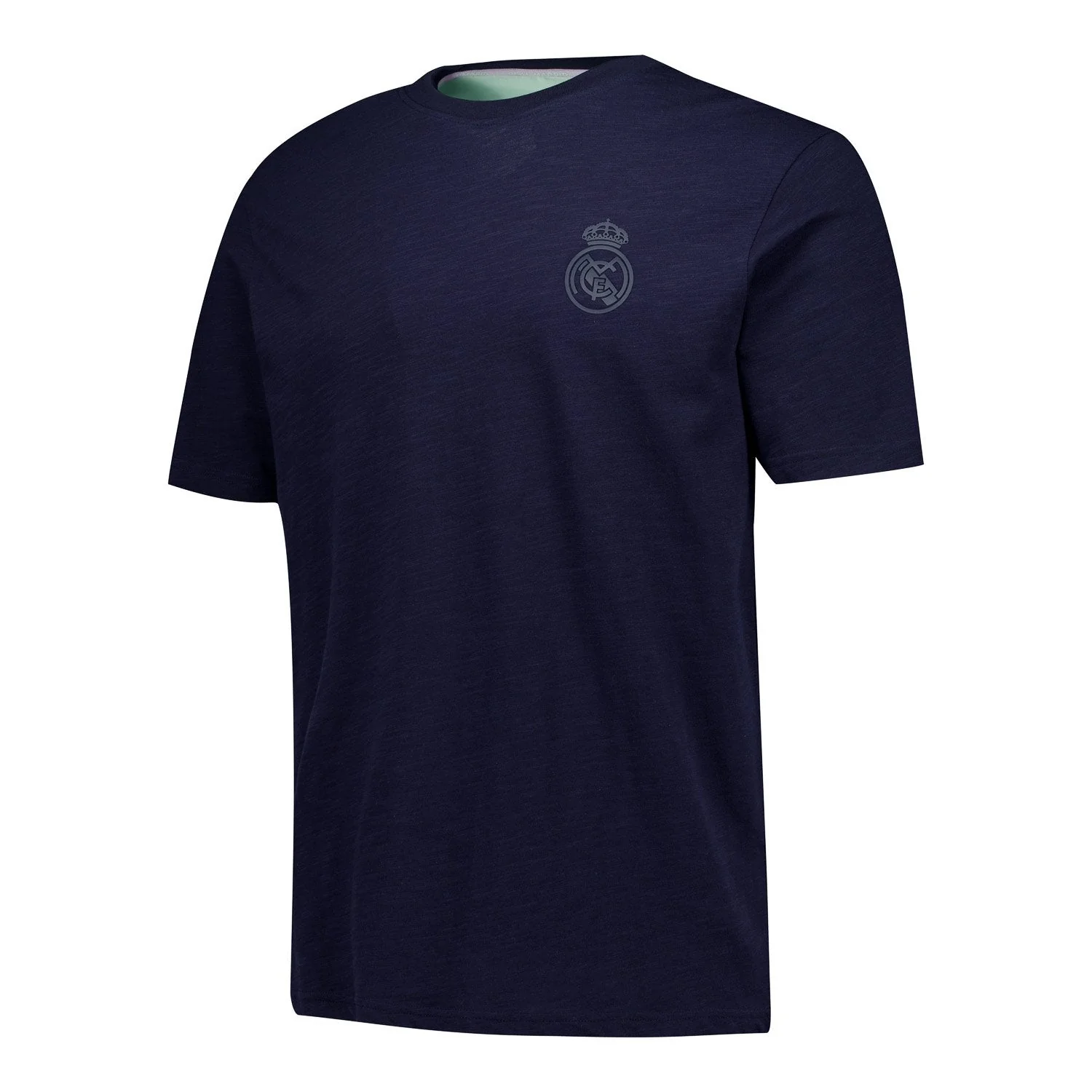 Mens Pastel Cotton Slub T-Shirt Navy Real Madrid - Image 2
