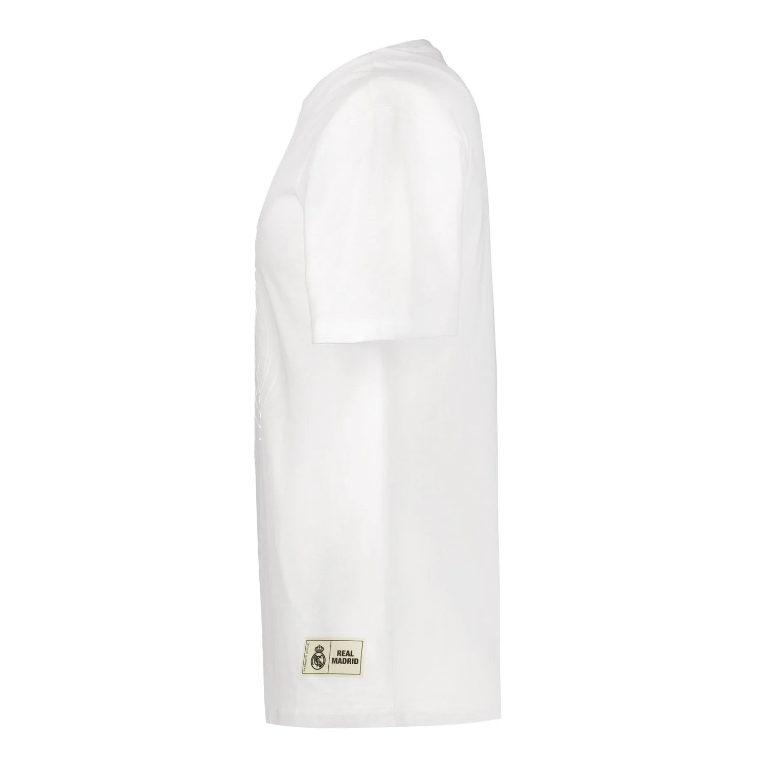 Mens Blackout T-Shirt Crest White Real Madrid - Image 3