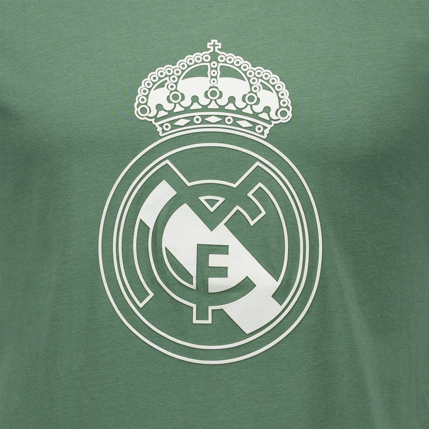 Men’s Dark Green Color Crest T‑Shirt Real Madrid - Image 4