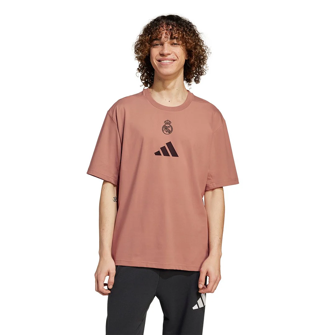 Mens adidas Real Urban T-Shirt Brown - Image 2