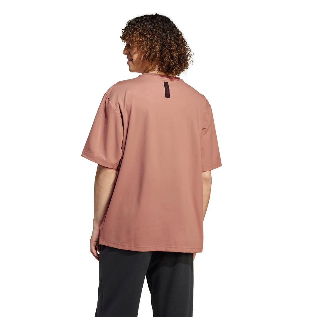 Mens adidas Real Urban T-Shirt Brown - Image 3
